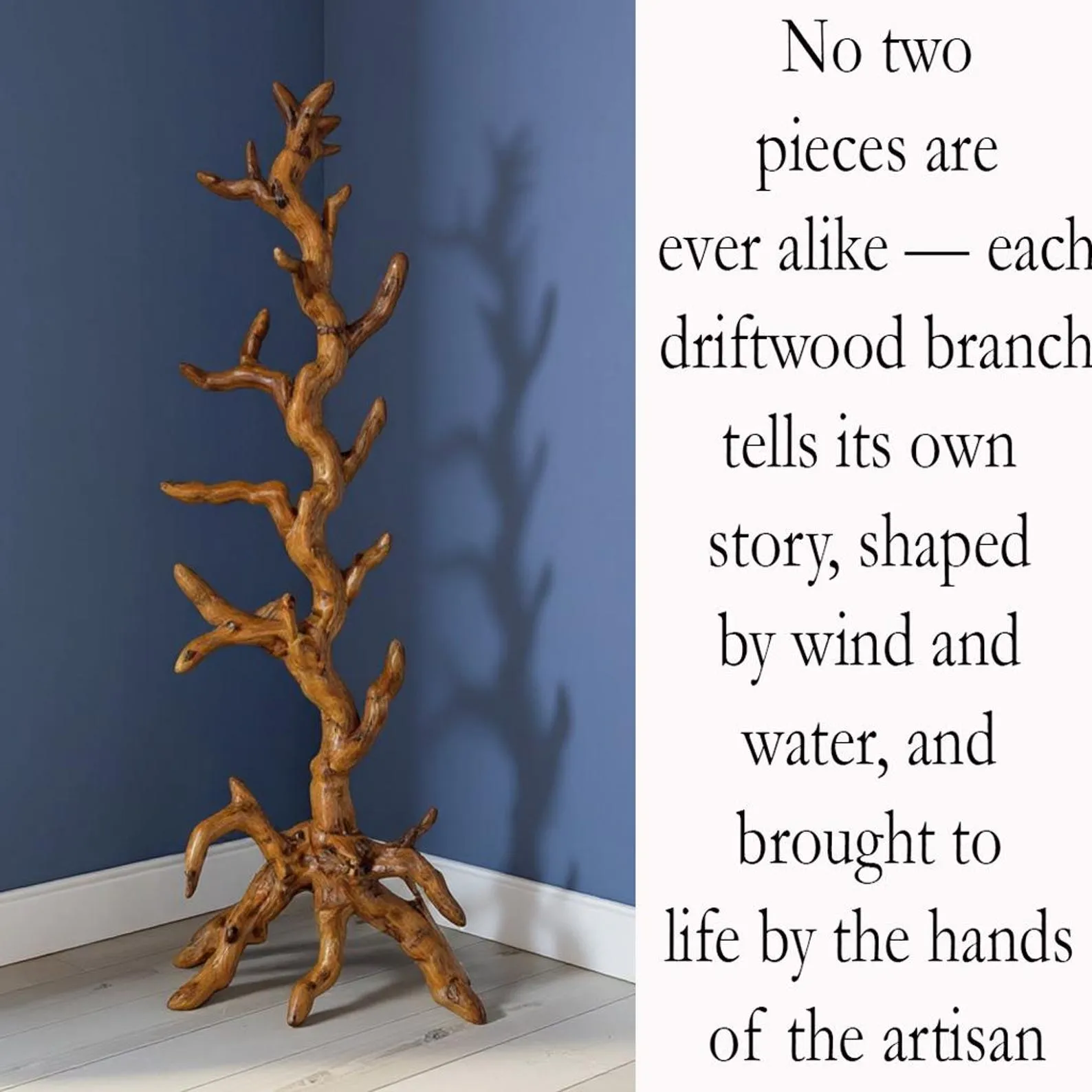Driftwood free standing coat rack handcrafted coat tree branch wooden coat rack clothes rack - Image 3