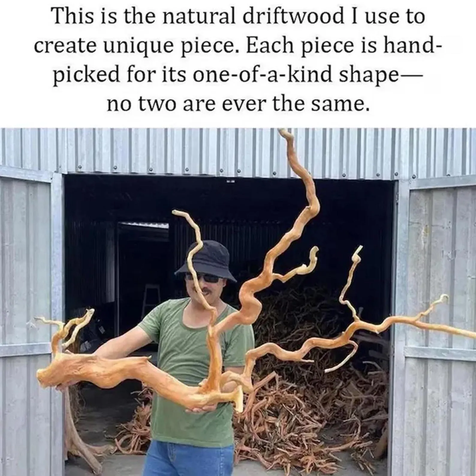 Driftwood free standing coat rack handcrafted coat tree branch wooden coat rack clothes rack - Image 6