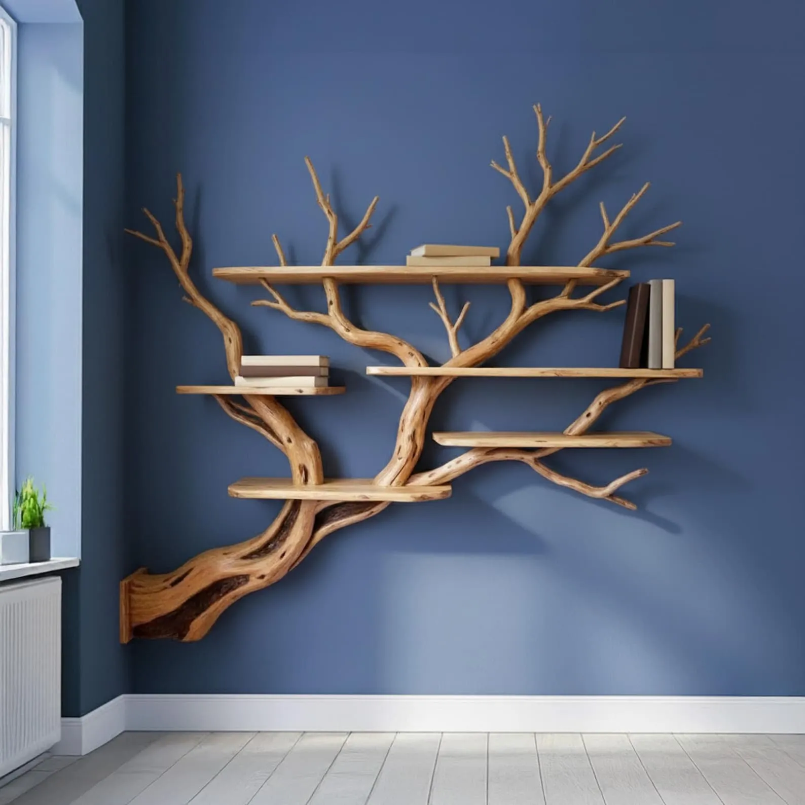 Driftwood pendant light tree branch chandelier hanging lighting solid wood wood ceiling light dining room