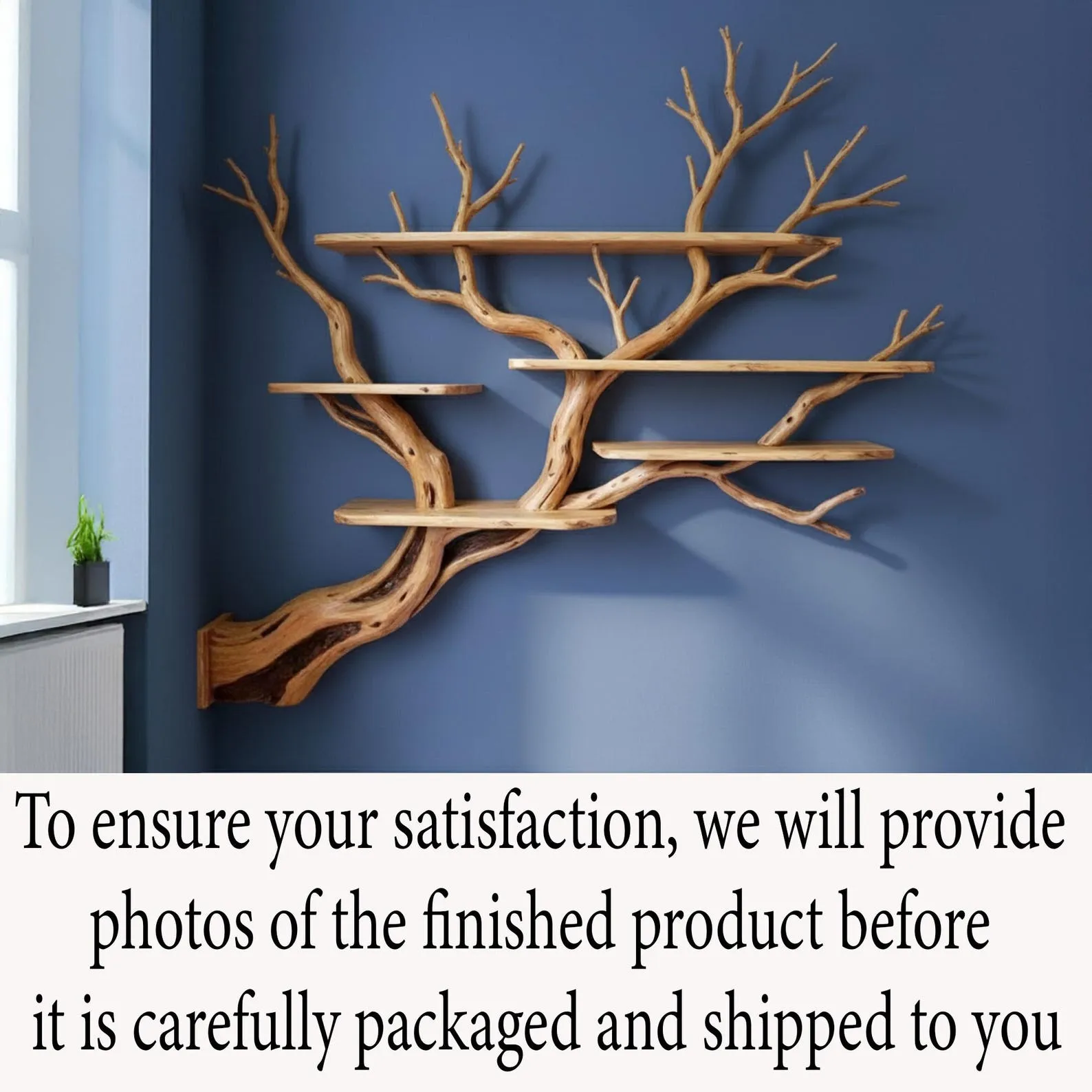 Driftwood pendant light tree branch chandelier hanging lighting solid wood wood ceiling light dining room - Image 9