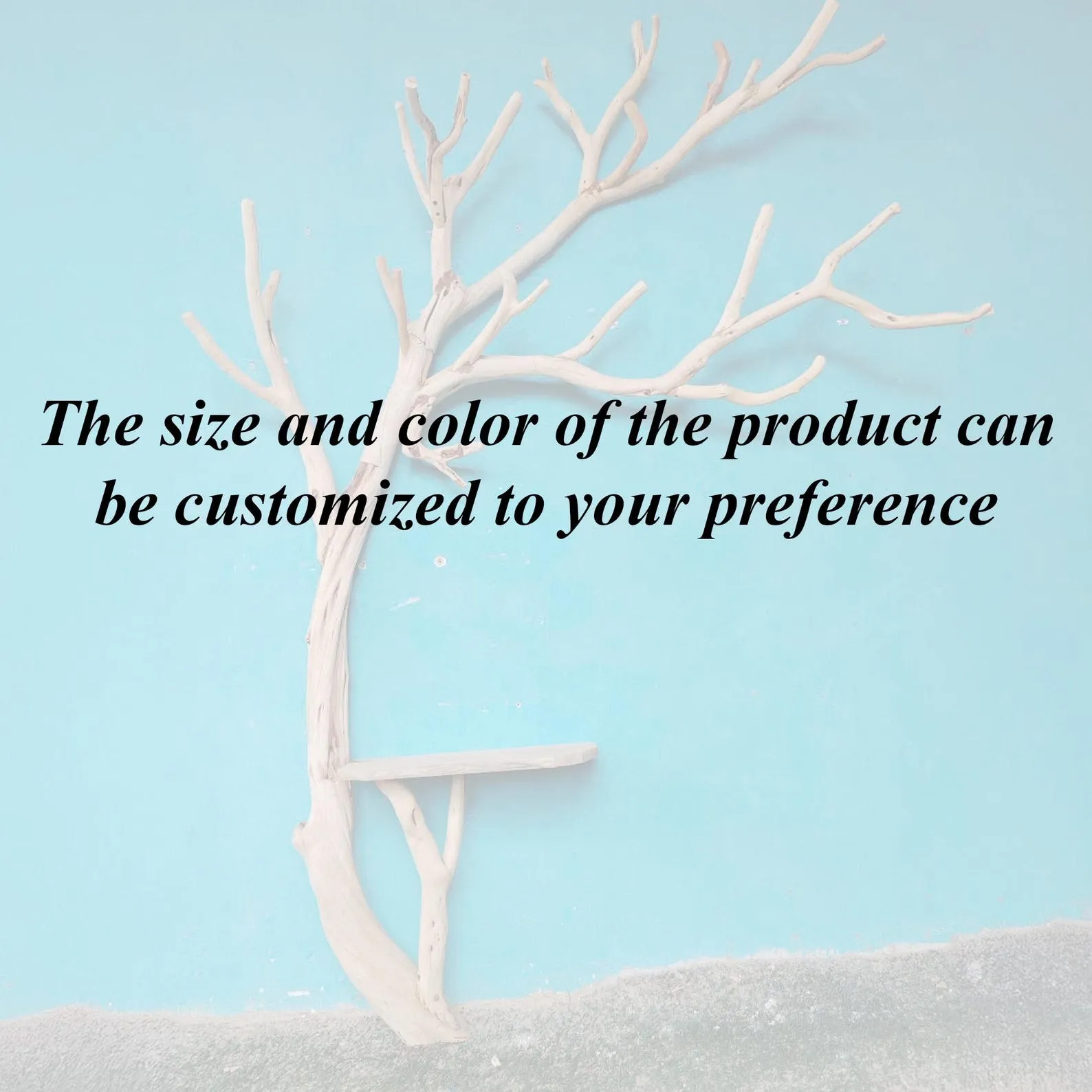 Standing coat rack tree branch hooks hanging clothes rack floating shelves on wall rustic decor entryway - Image 7