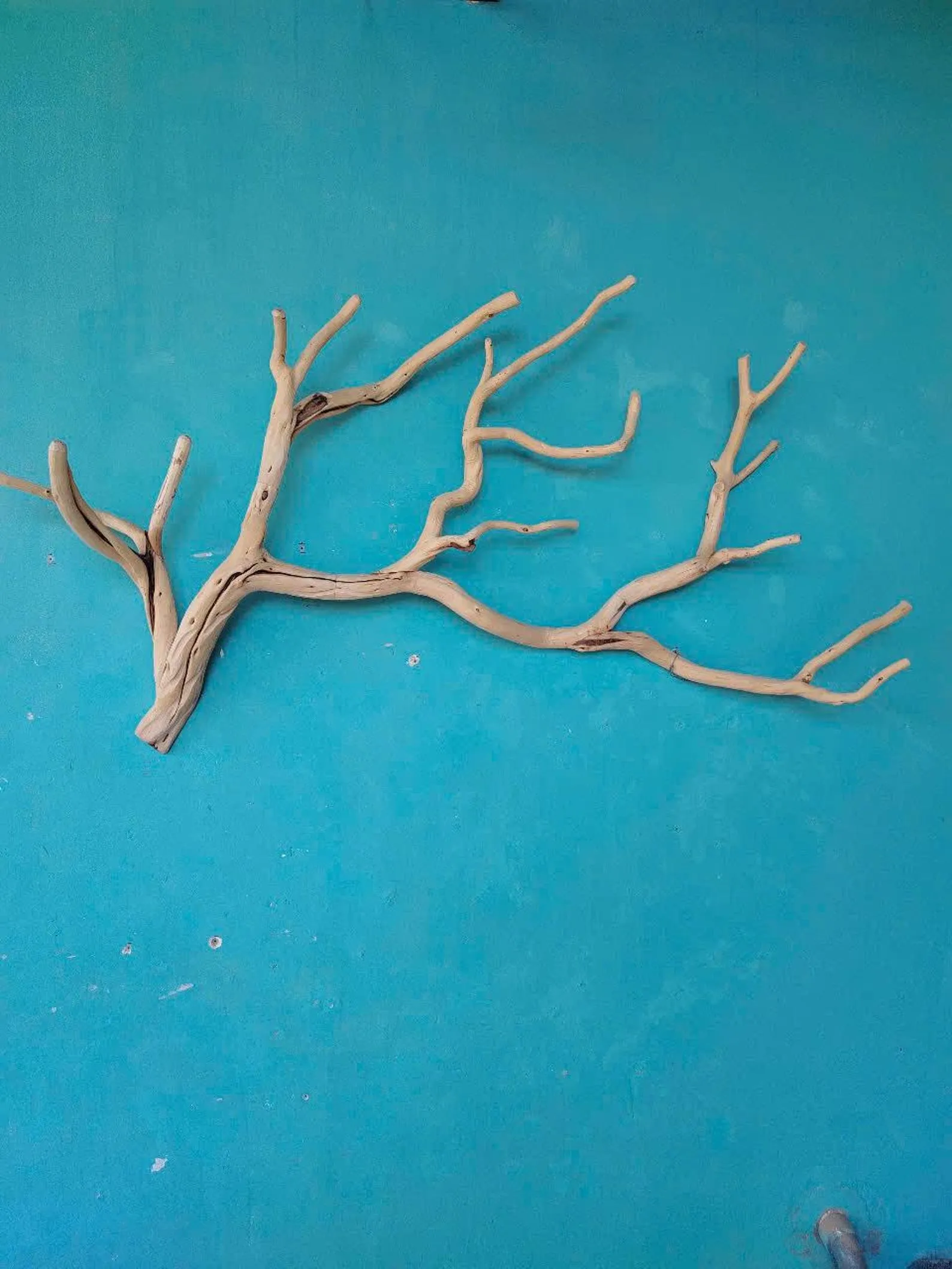 Tree branch wall mount coat rack natural driftwood wall art rustic clothing rack great gift for home decor - Image 9
