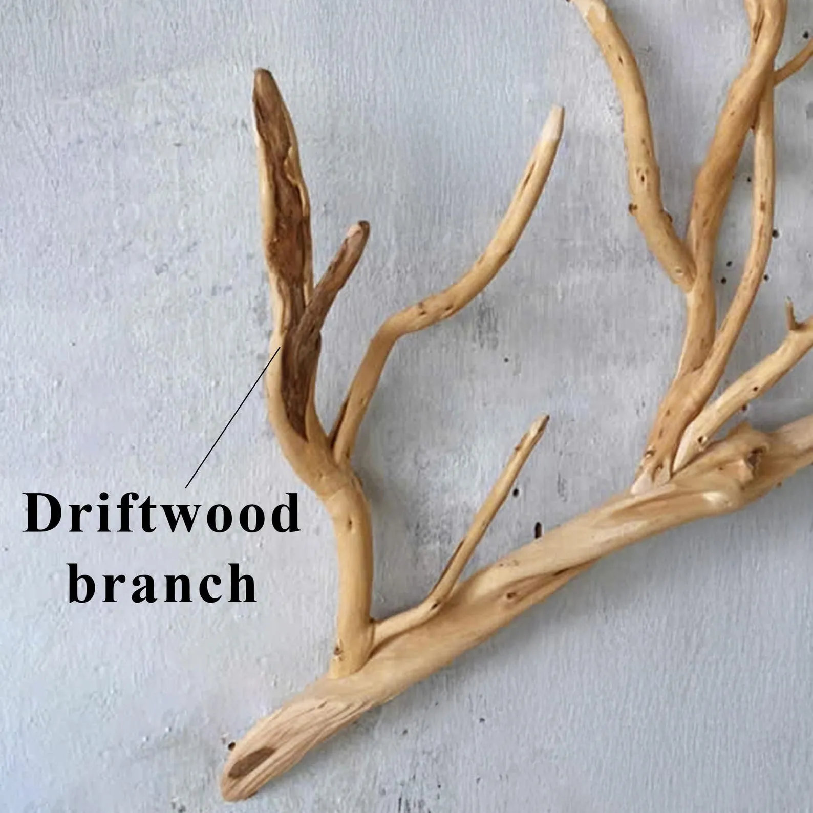 Tree branch coat hooks wall mount drifwood clothes rack decorative towel hook rustic entryway home decoration - Image 2