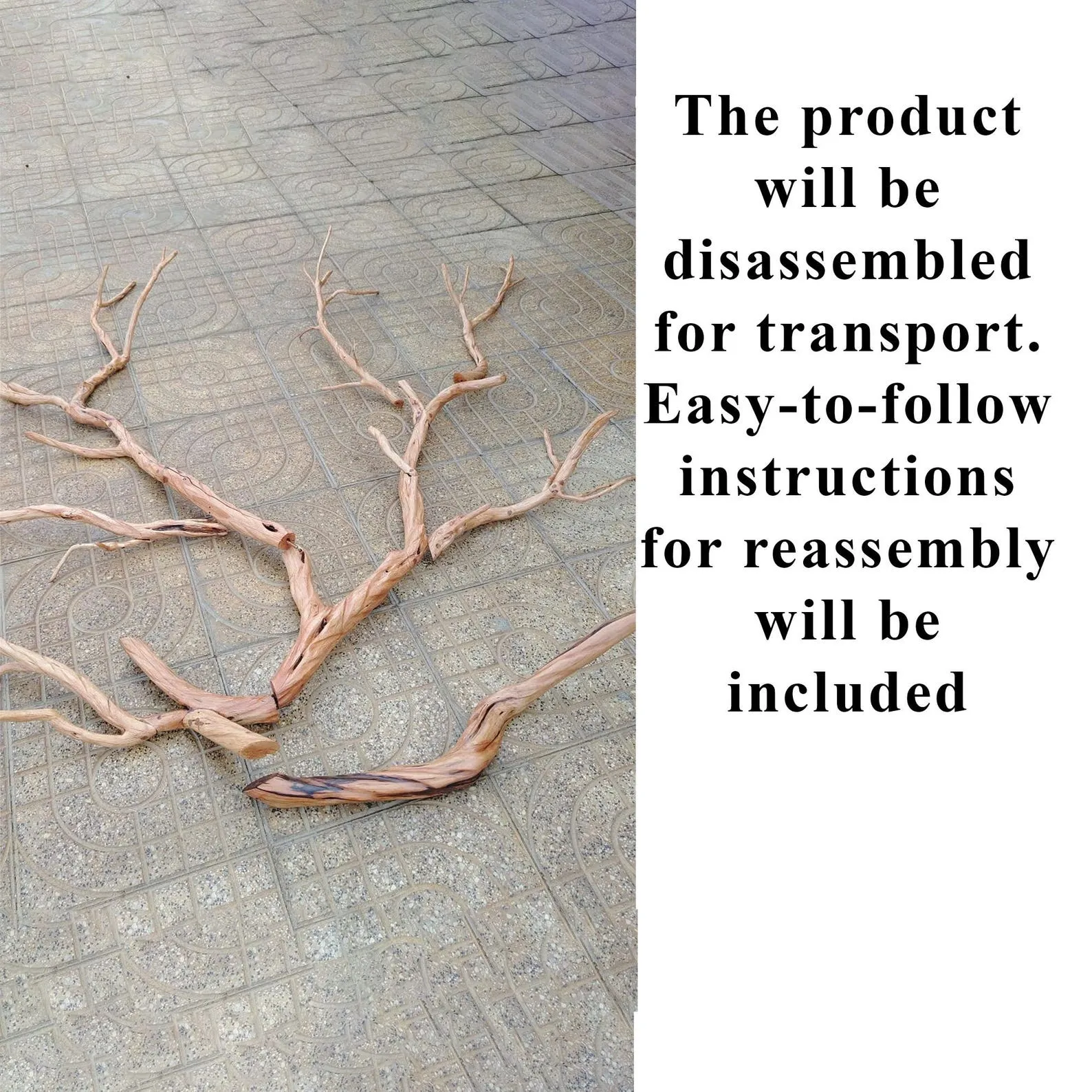 Tree branch coat hooks wall mount drifwood clothes rack decorative towel hook rustic entryway home decoration - Image 5