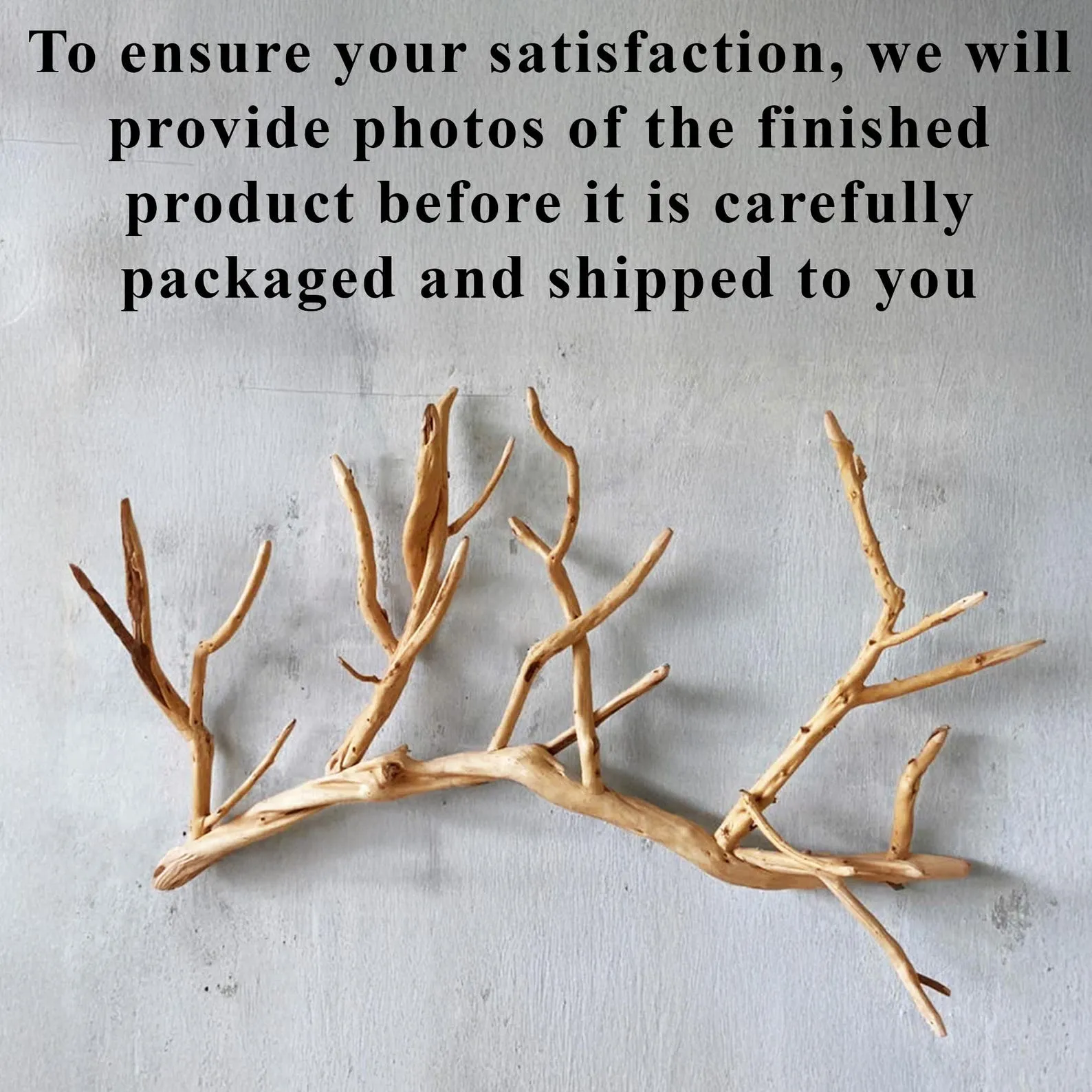 Tree branch coat hooks wall mount drifwood clothes rack decorative towel hook rustic entryway home decoration - Image 6