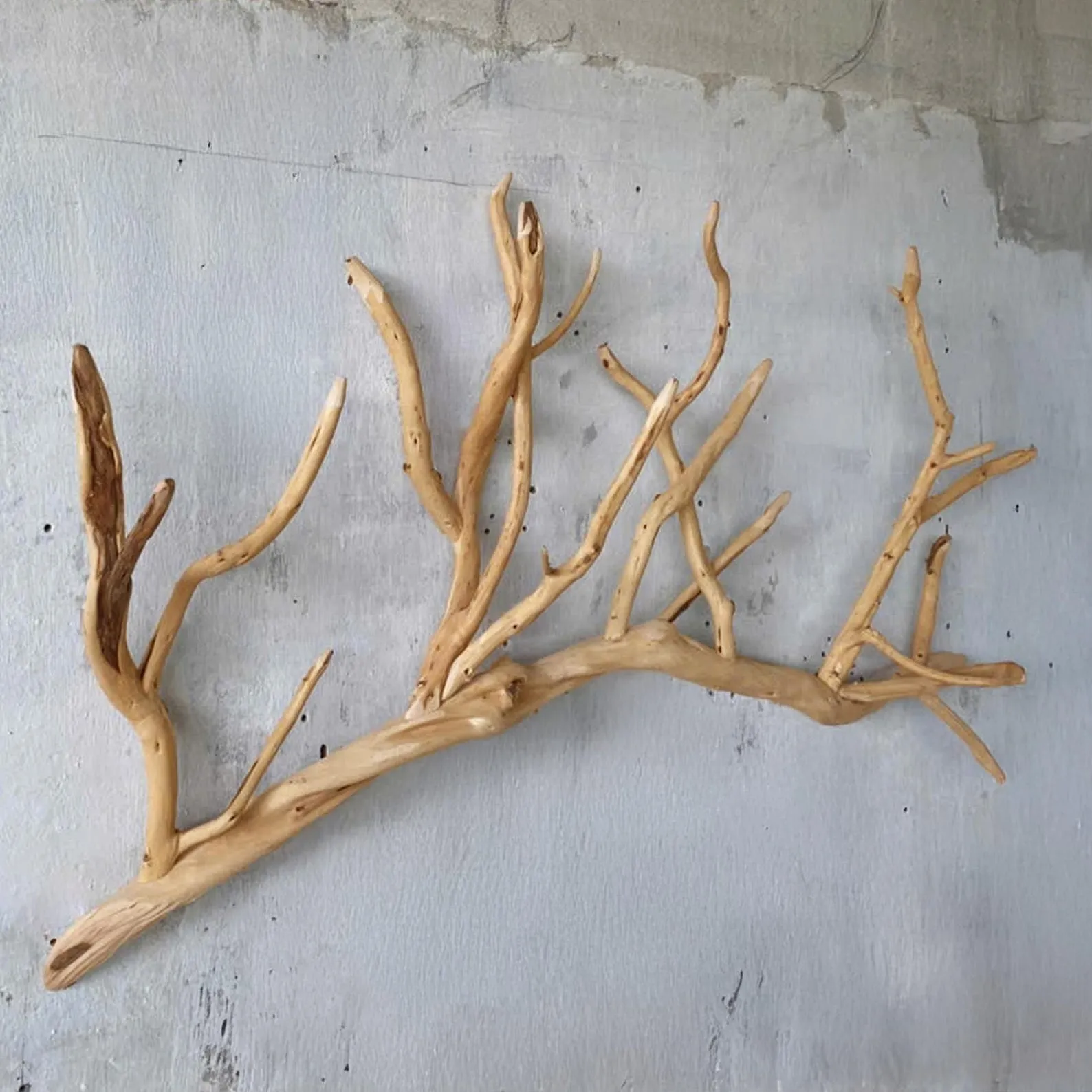 Tree branch coat hooks wall mount drifwood clothes rack decorative towel hook rustic entryway home decoration - Image 7