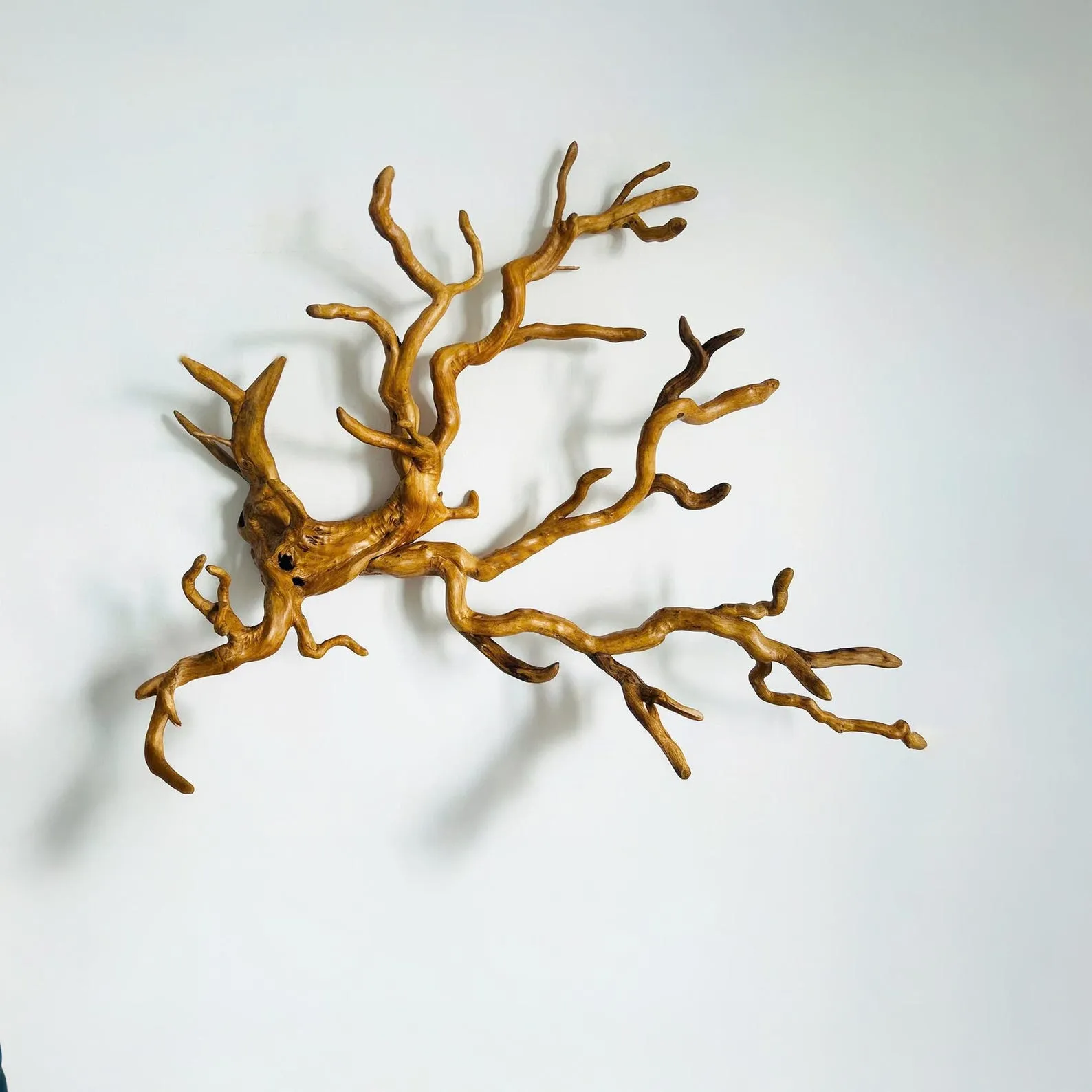 Driftwood branch wall decor coat rack wall mount decorative branch hook unique tree branch hanging clothes rack - Image 4