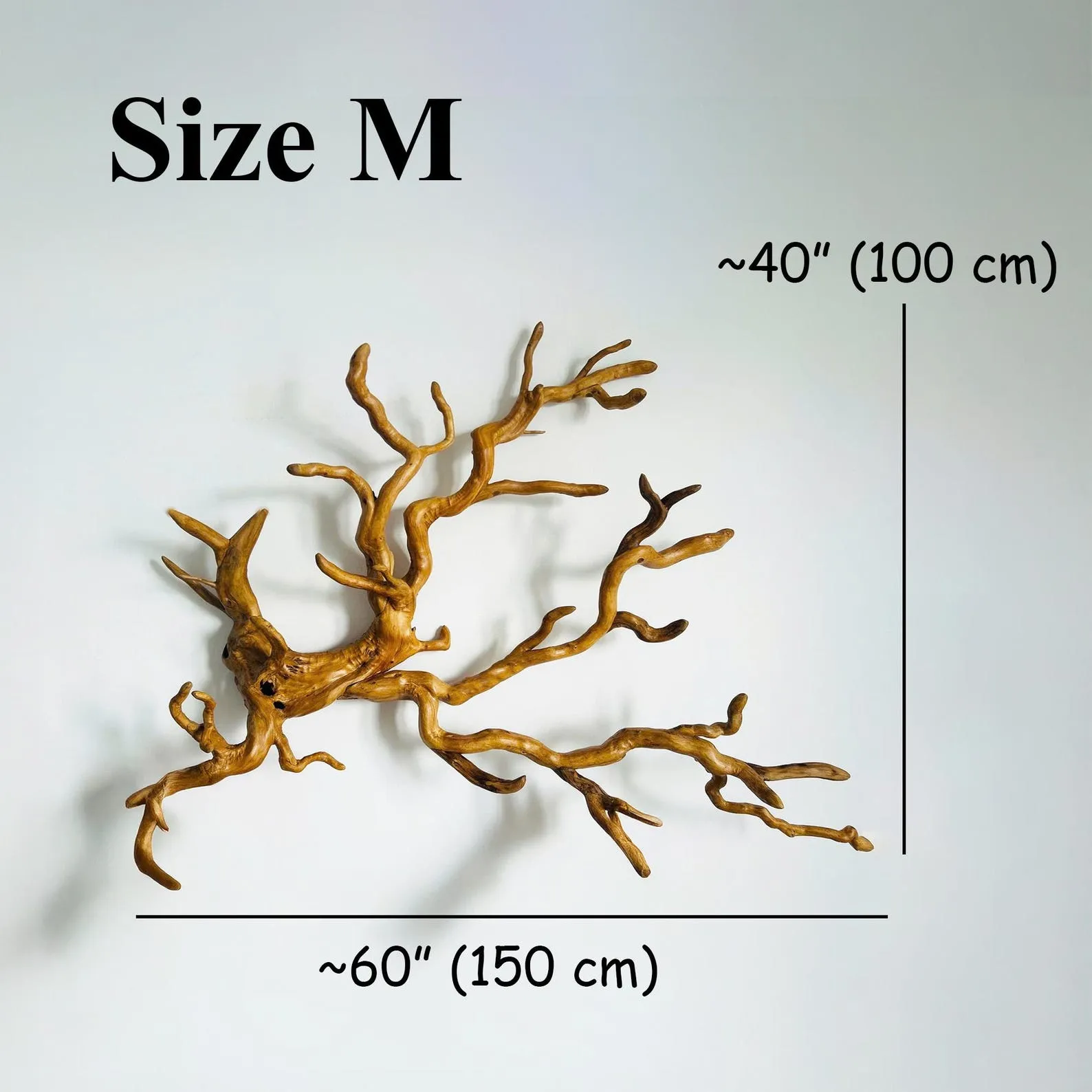 Driftwood branch wall decor coat rack wall mount decorative branch hook unique tree branch hanging clothes rack - Image 8