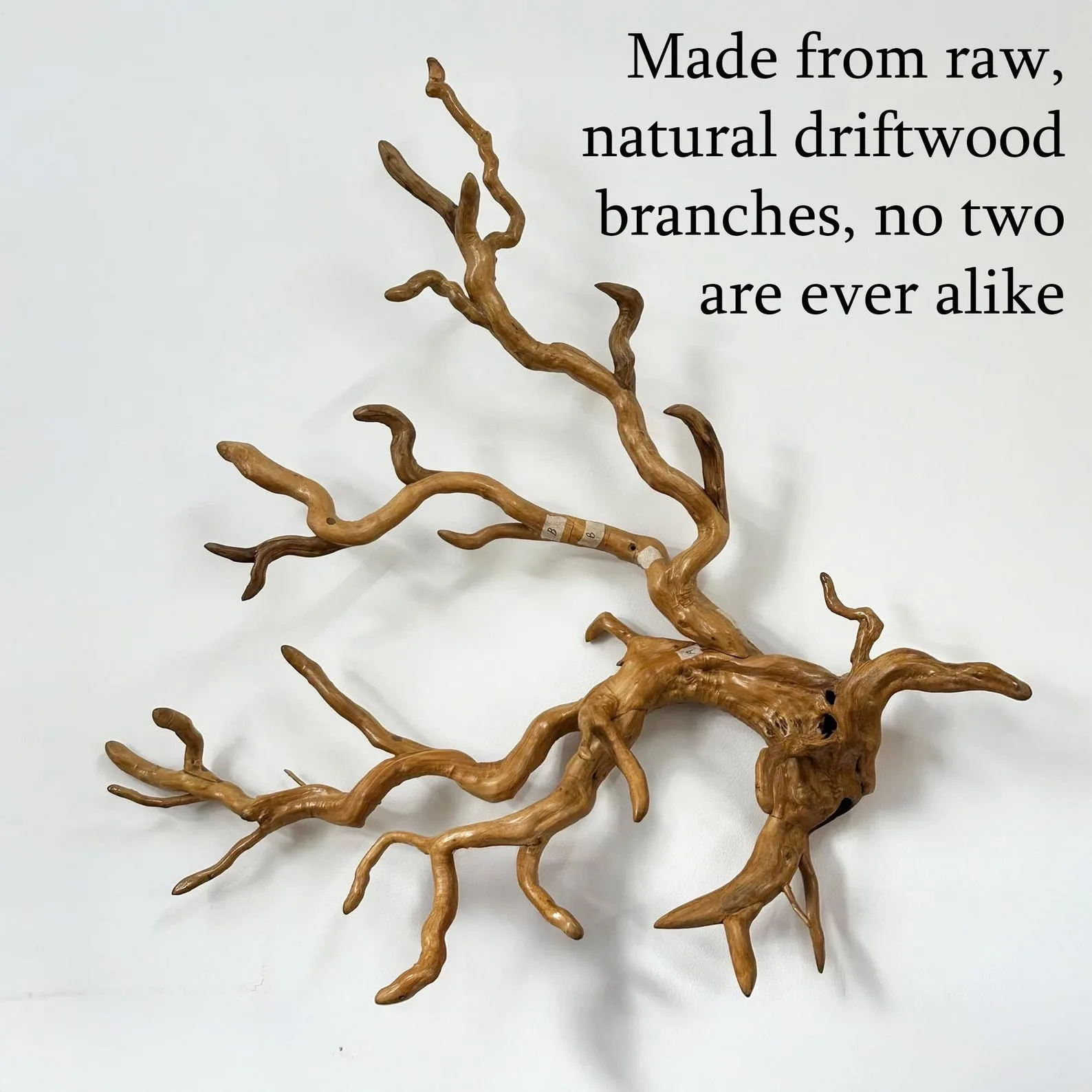 Wall mount driftwood branch coat rack natural tree branch coat hook hanging clothes decorative - Image 8