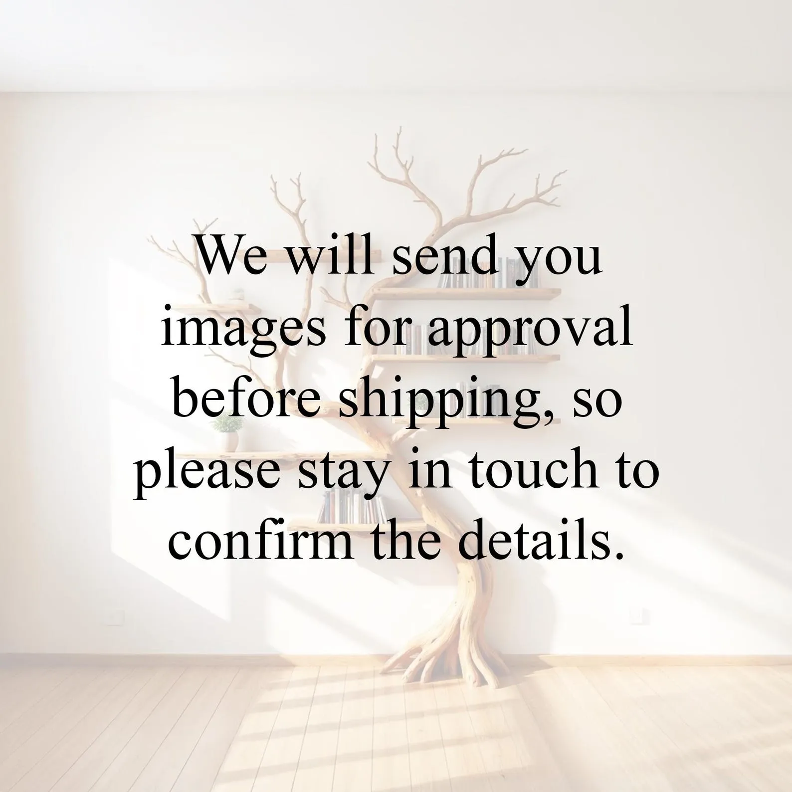 Tree bookshelf driftwood branch shelf wall mount solid wood bookcase art unique handmade furniture decor for living room - Image 6