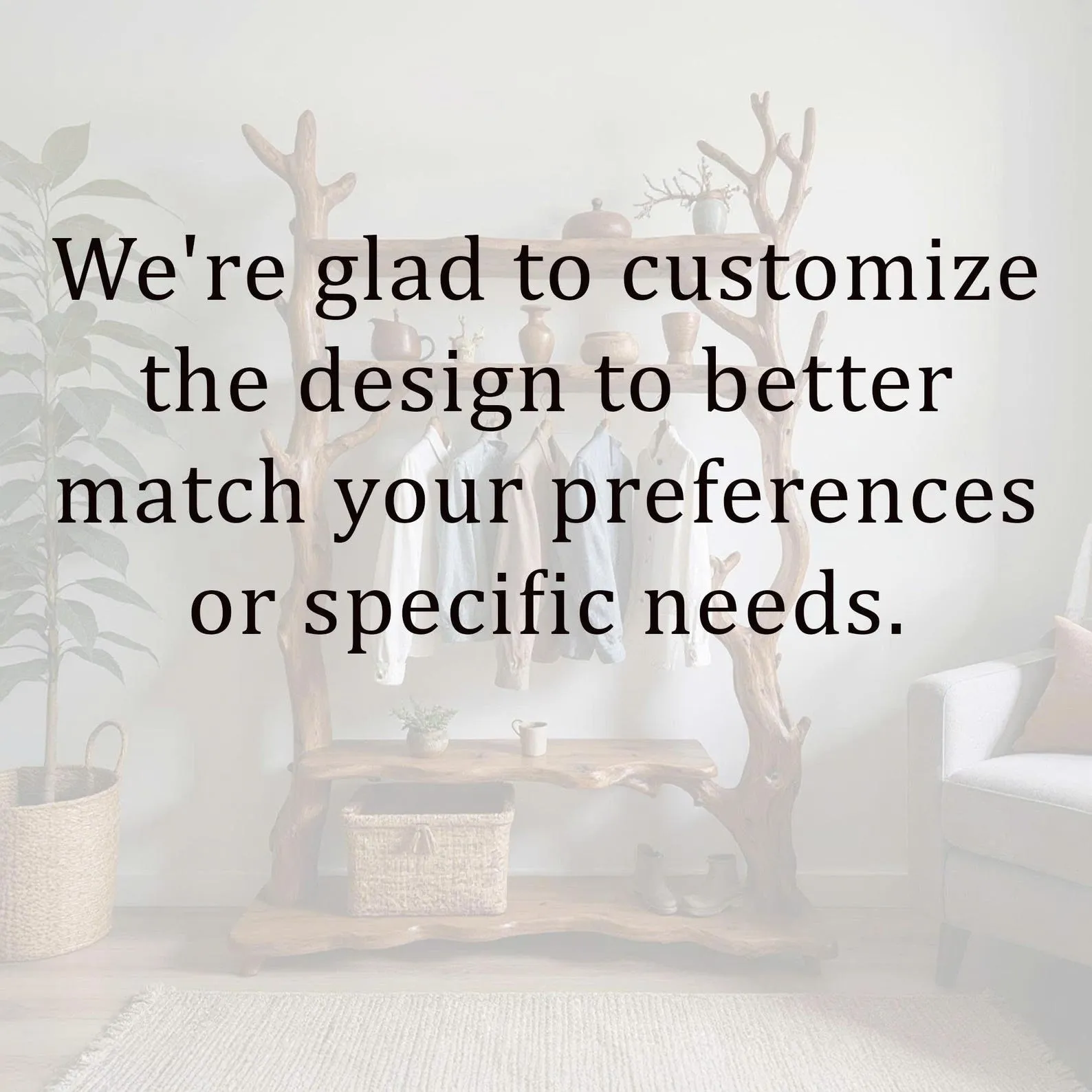 Driftwood tree branch coat rack driftwood coat hook solid wood wall mount shoe storage wood branch - Image 7