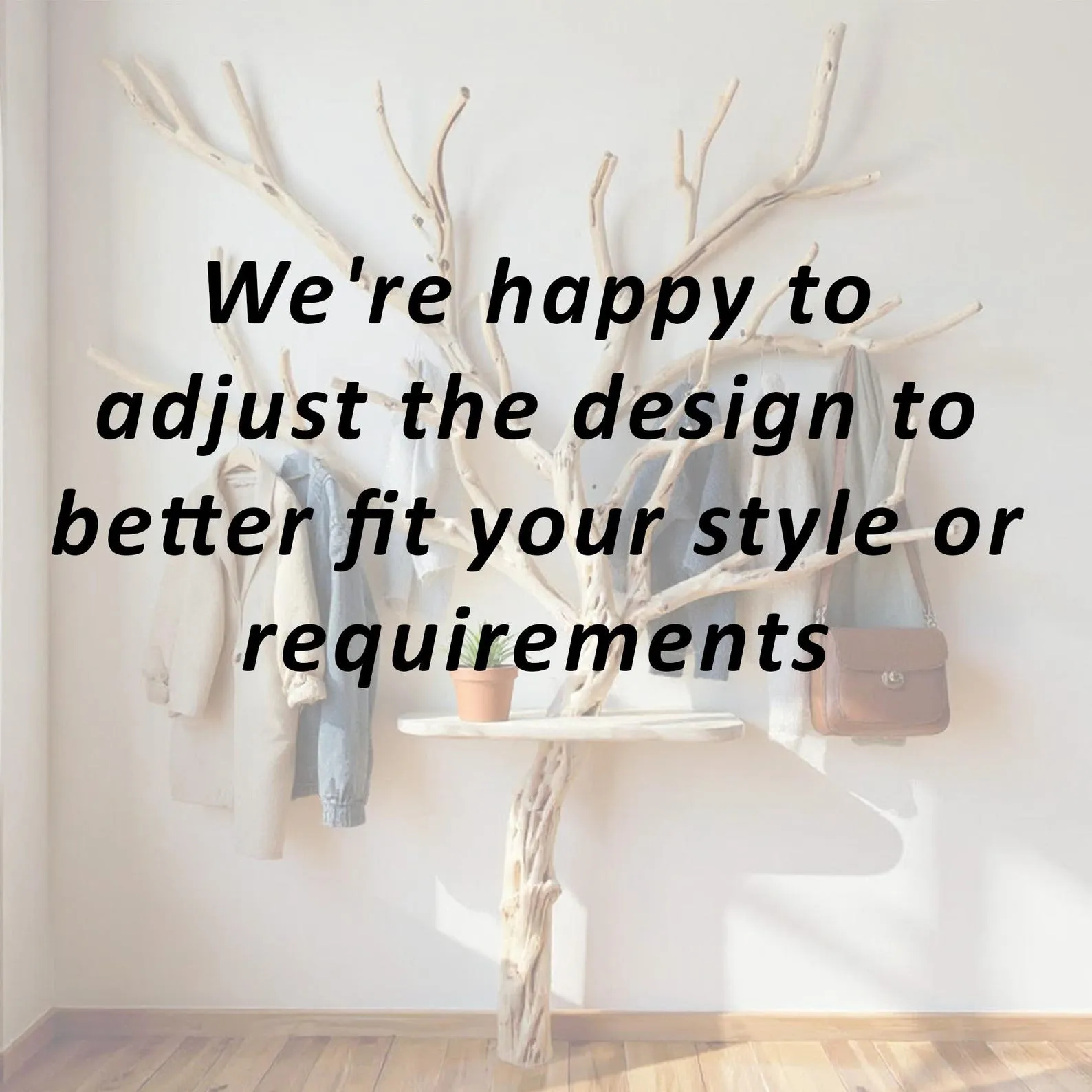 Tree branch coat rack driftwood branch wall art floating wood shelf decorative towel hooks entryway decoration - Image 5