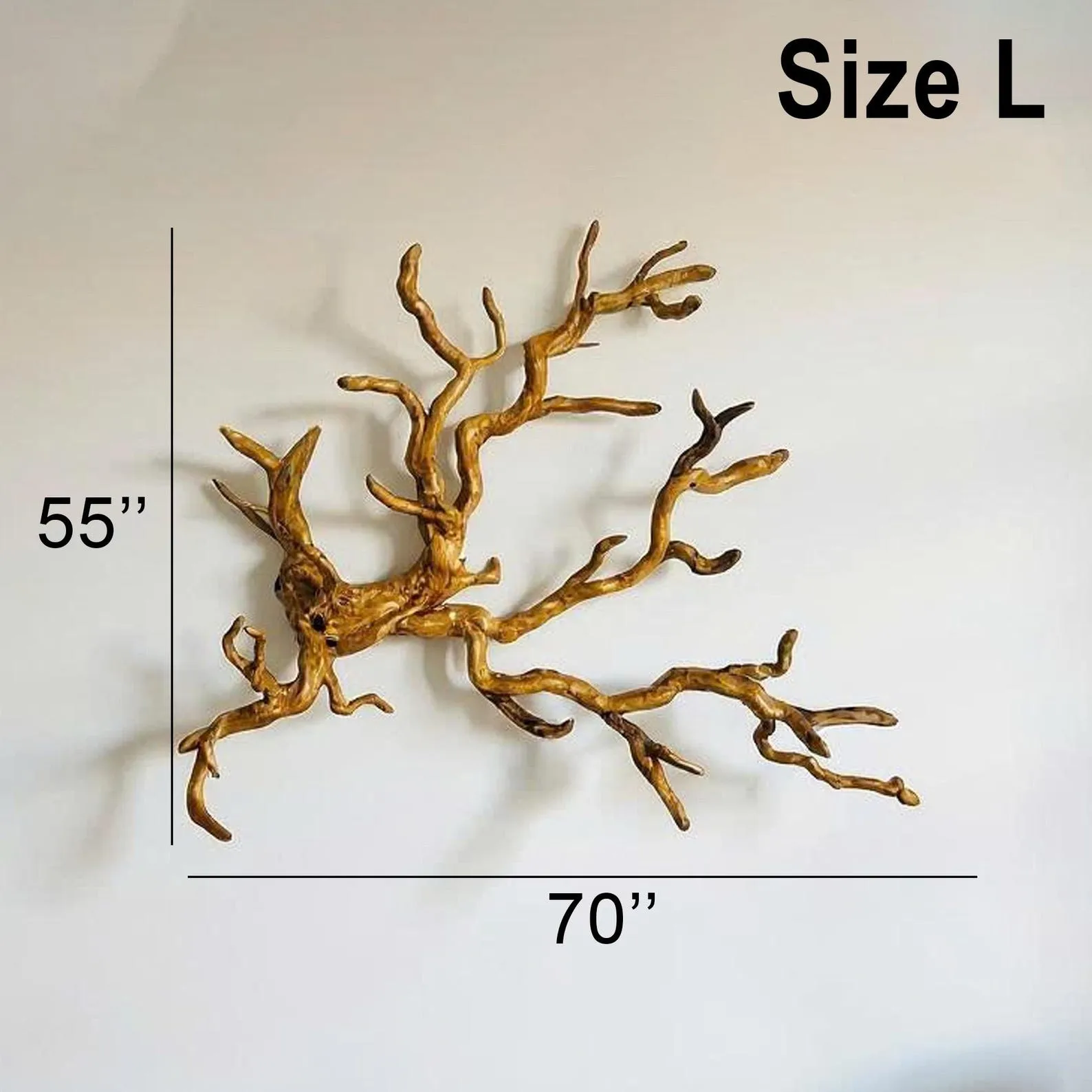 Driftwood wall hook tree branch coat rack wall mount decorative coat hooks rustic wood wall hanger entryway decoration - Image 8