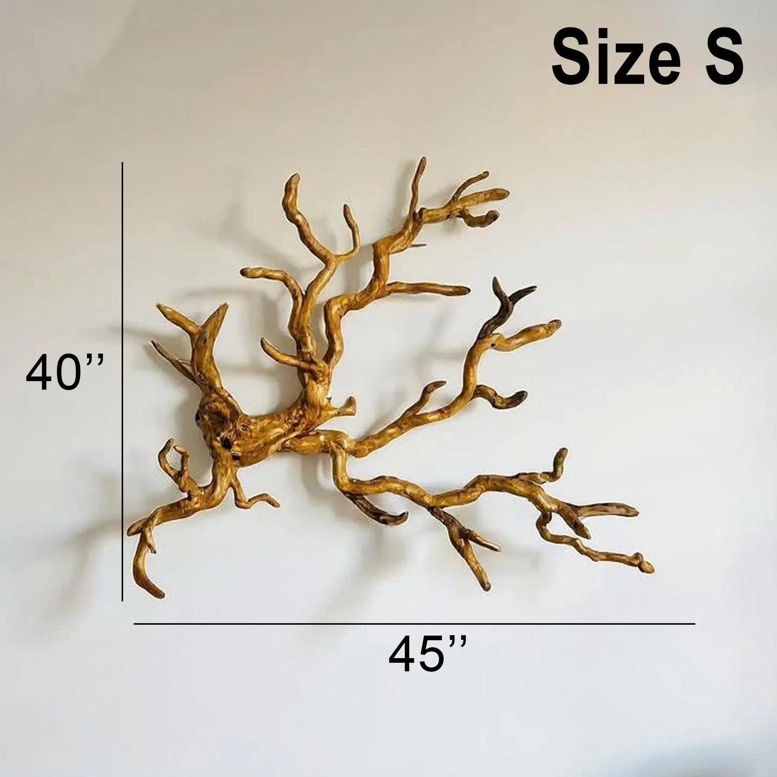 Driftwood wall hook tree branch coat rack wall mount decorative coat hooks rustic wood wall hanger entryway decoration - Image 9