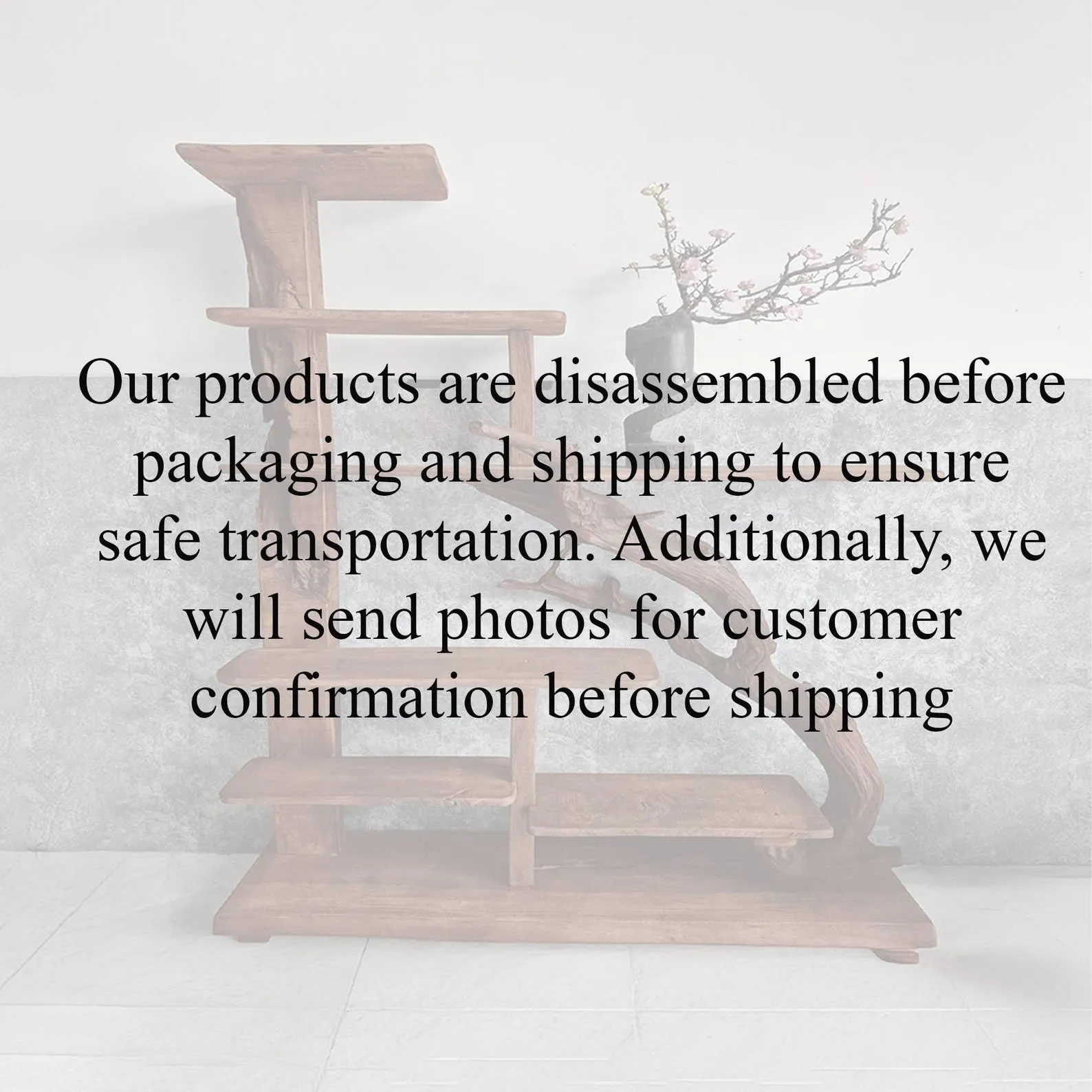 Free standing bookshelf solid wood bookcase driftwood carving art handcrafted live edge shelf unique furniture decoration - Image 8