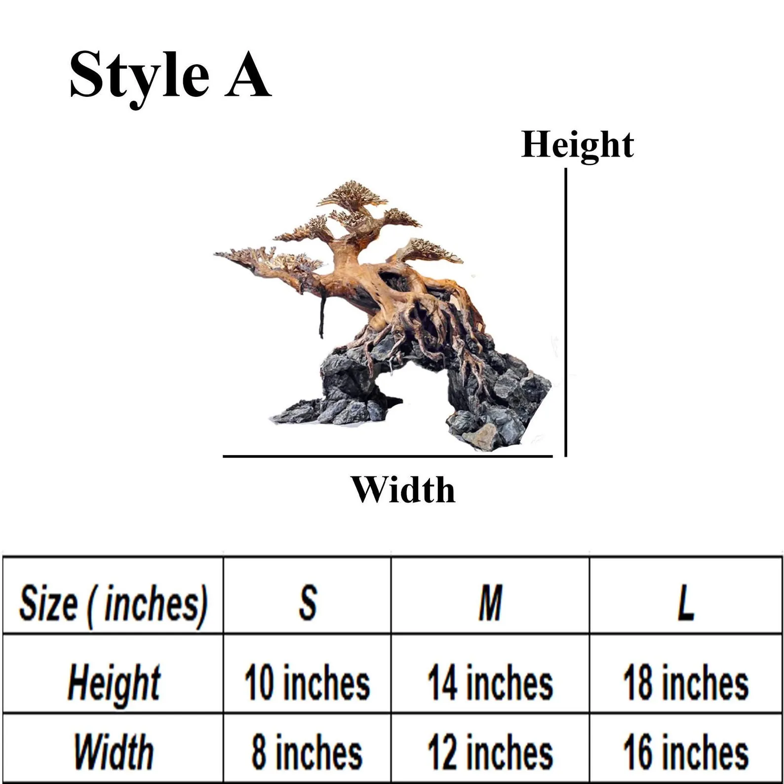 Driftwood bonsai tree aquascape hardscape aquarium rock fish tank decoration - Image 6