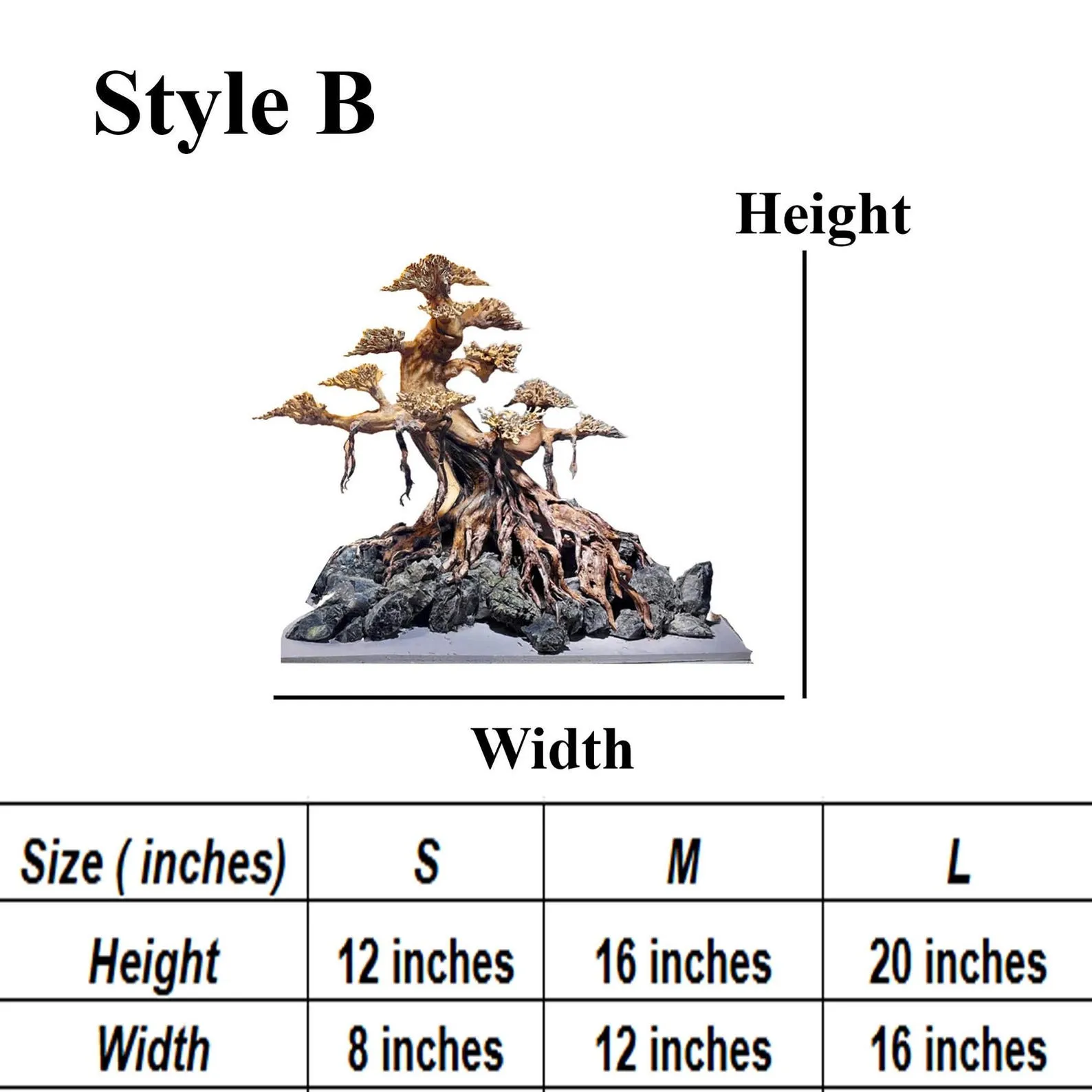 Driftwood bonsai tree aquascape hardscape aquarium rock fish tank decoration - Image 7