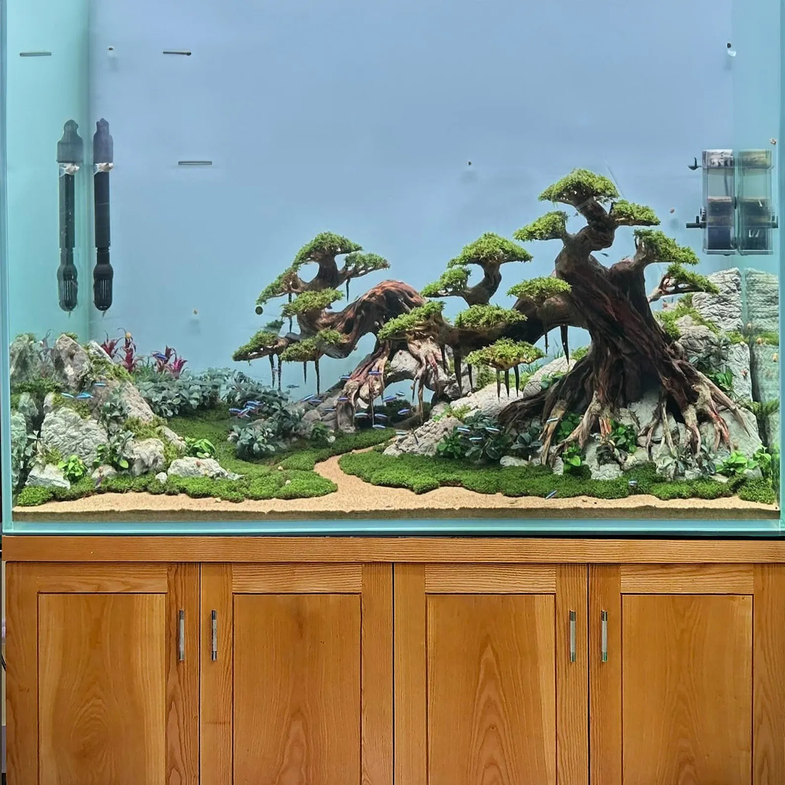 Bonsai Driftwood Tree Aquarium Drift wood Aquascape hardscape decor rock fish tank background