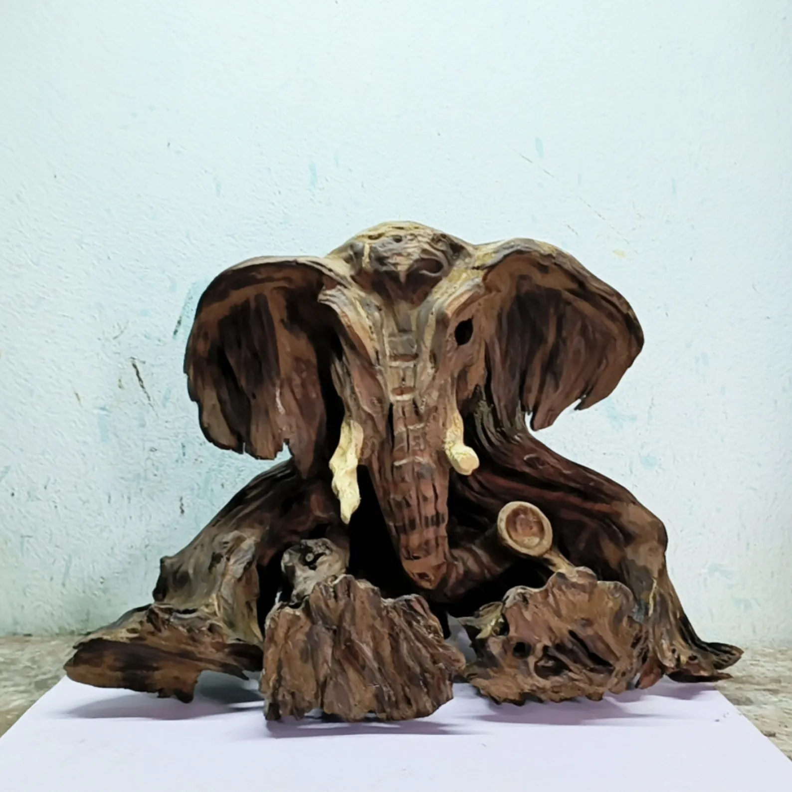 Elephant driftwood aquarium aquascape hardscape drift wood sculpture fish tank decor