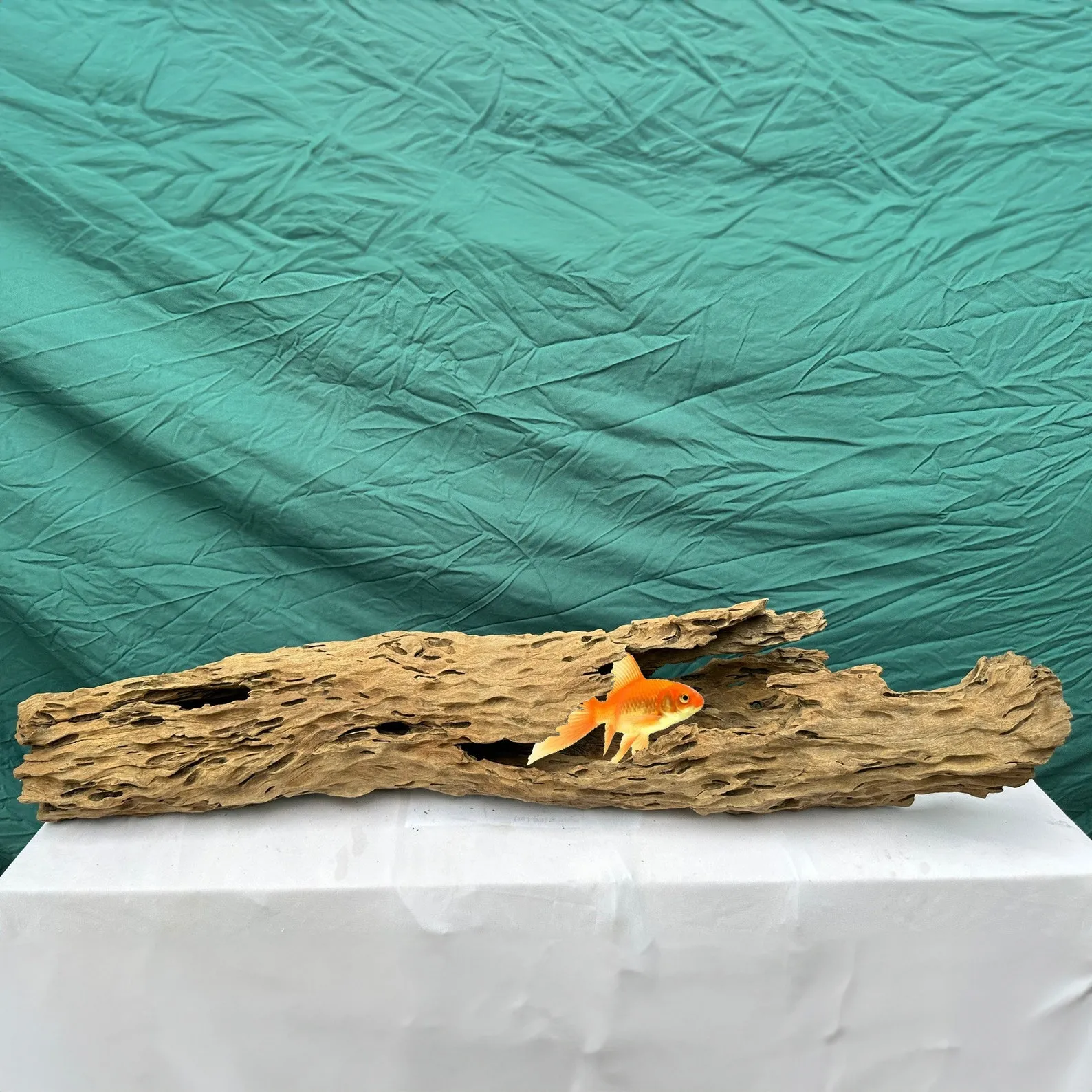 Hollow driftwood log aquarium hide drift wood cave fish tank decorations custom any size