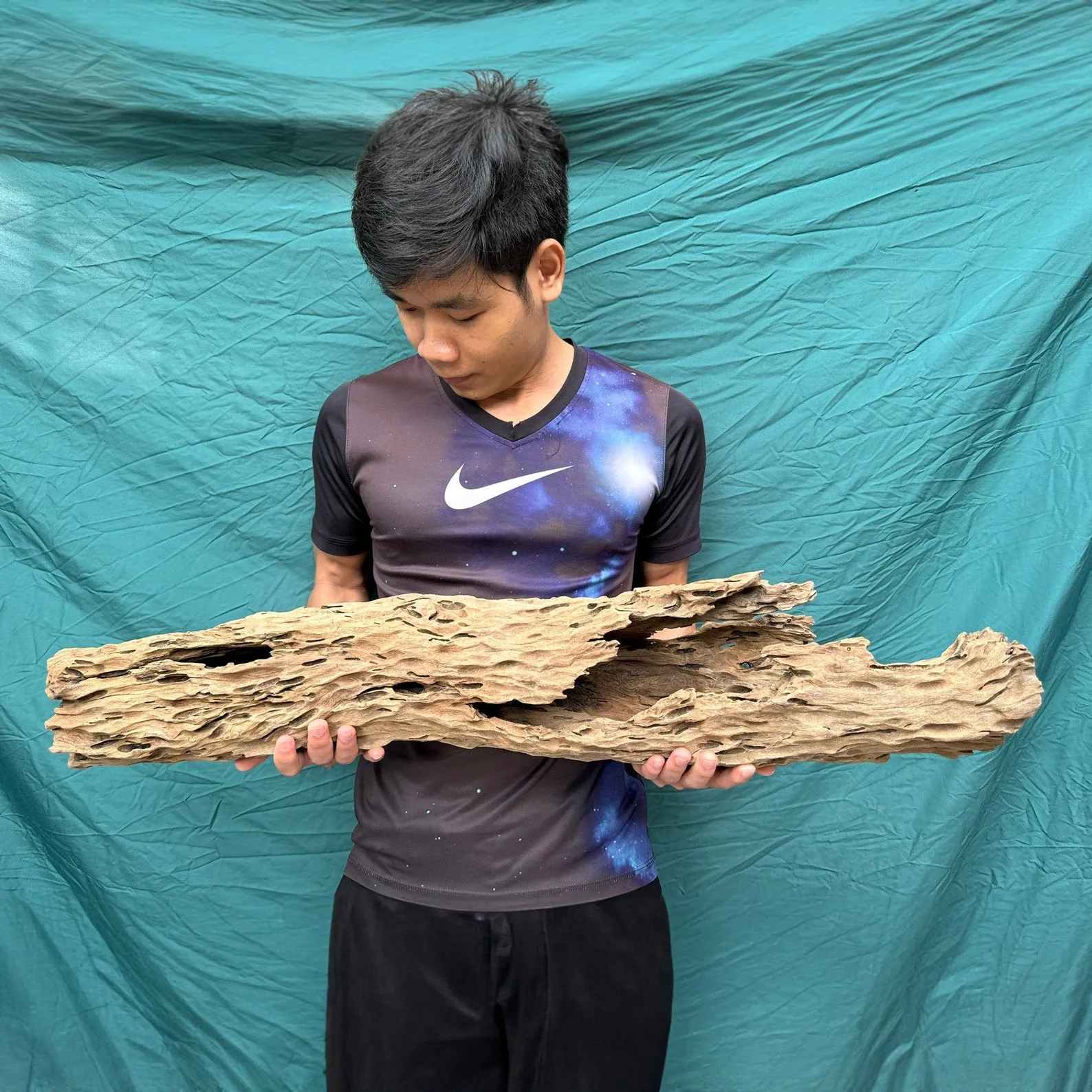 Hollow driftwood log aquarium hide drift wood cave fish tank decorations custom any size - Image 4