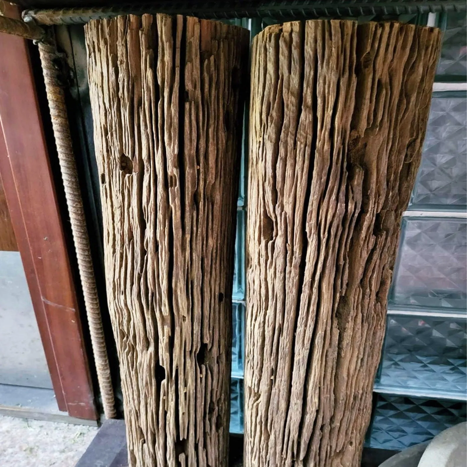 Large hollow driftwood log aquarium drift wood stump tree large aquarium hide fish tank decoration - Image 2