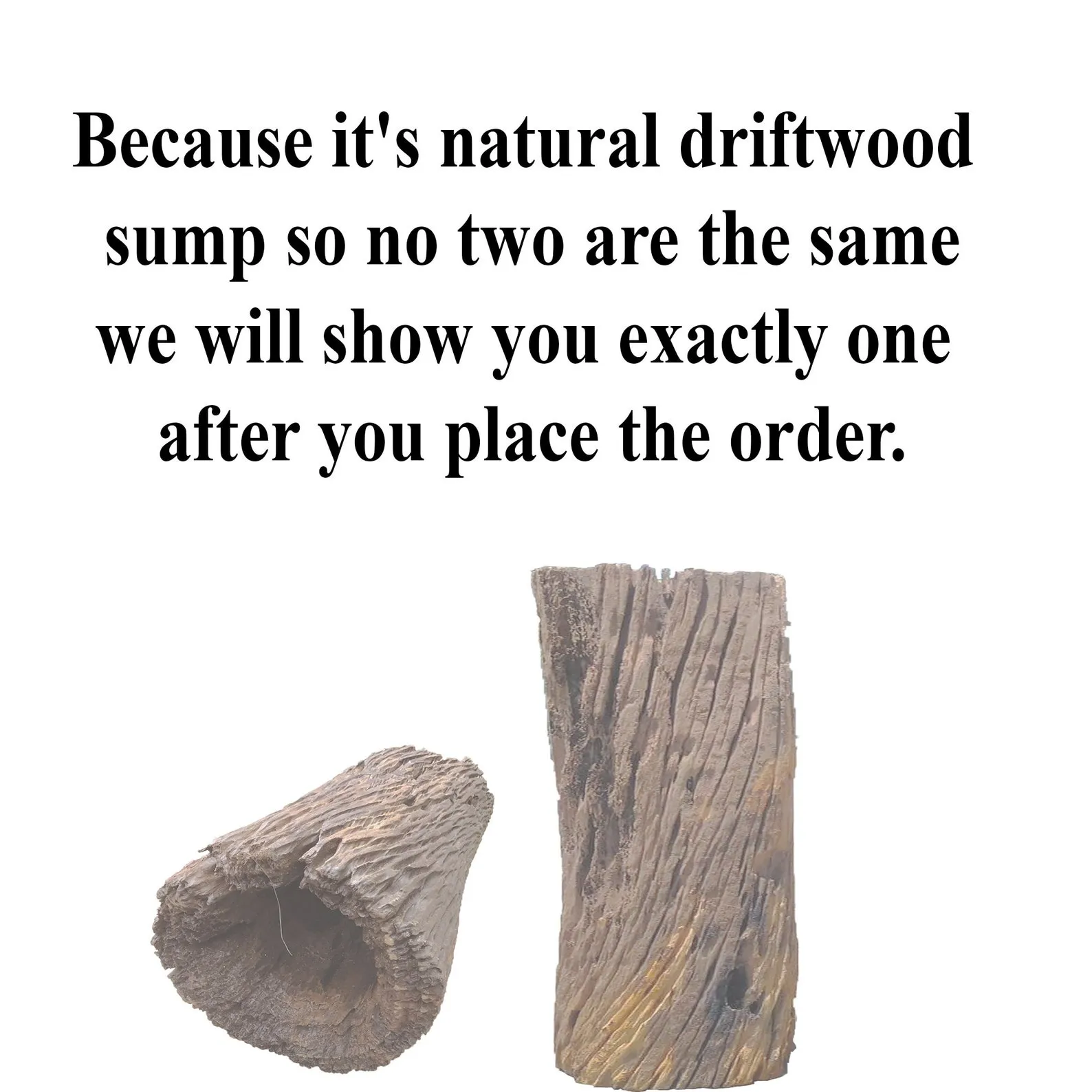 Large hollow driftwood log aquarium drift wood stump tree large aquarium hide fish tank decoration - Image 5