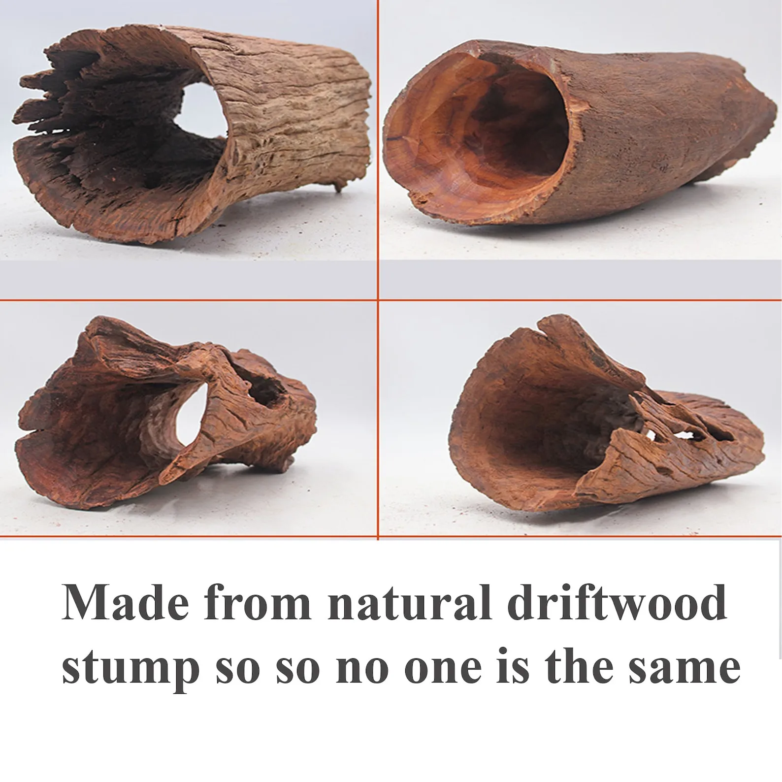 Driftwood stump large aquarium hide drift wood shrimp cave fish tank decoration - Image 6