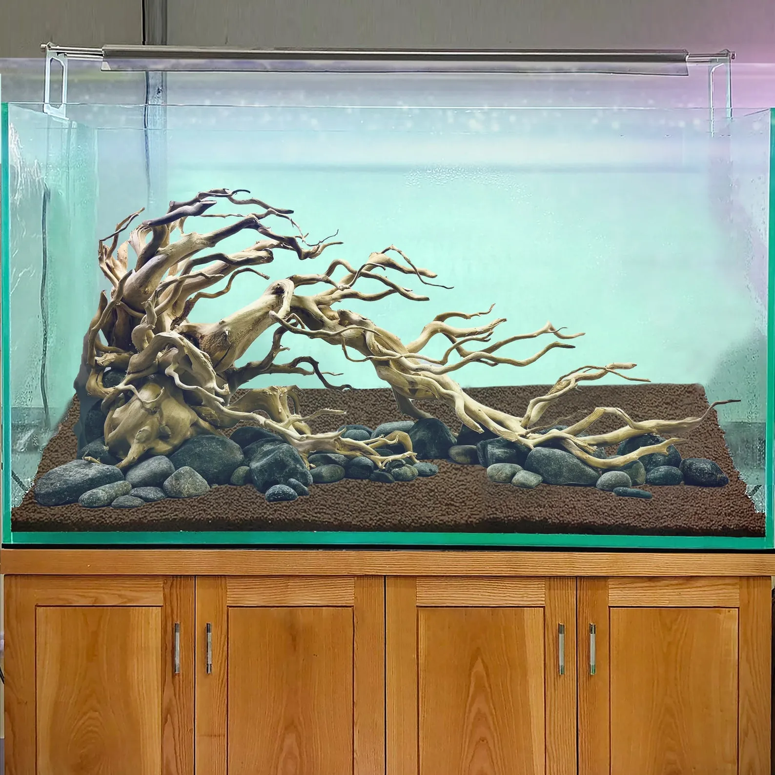 Drift wood bonsai aquarium rock pebble art aquascape real driftwood fish tank decor