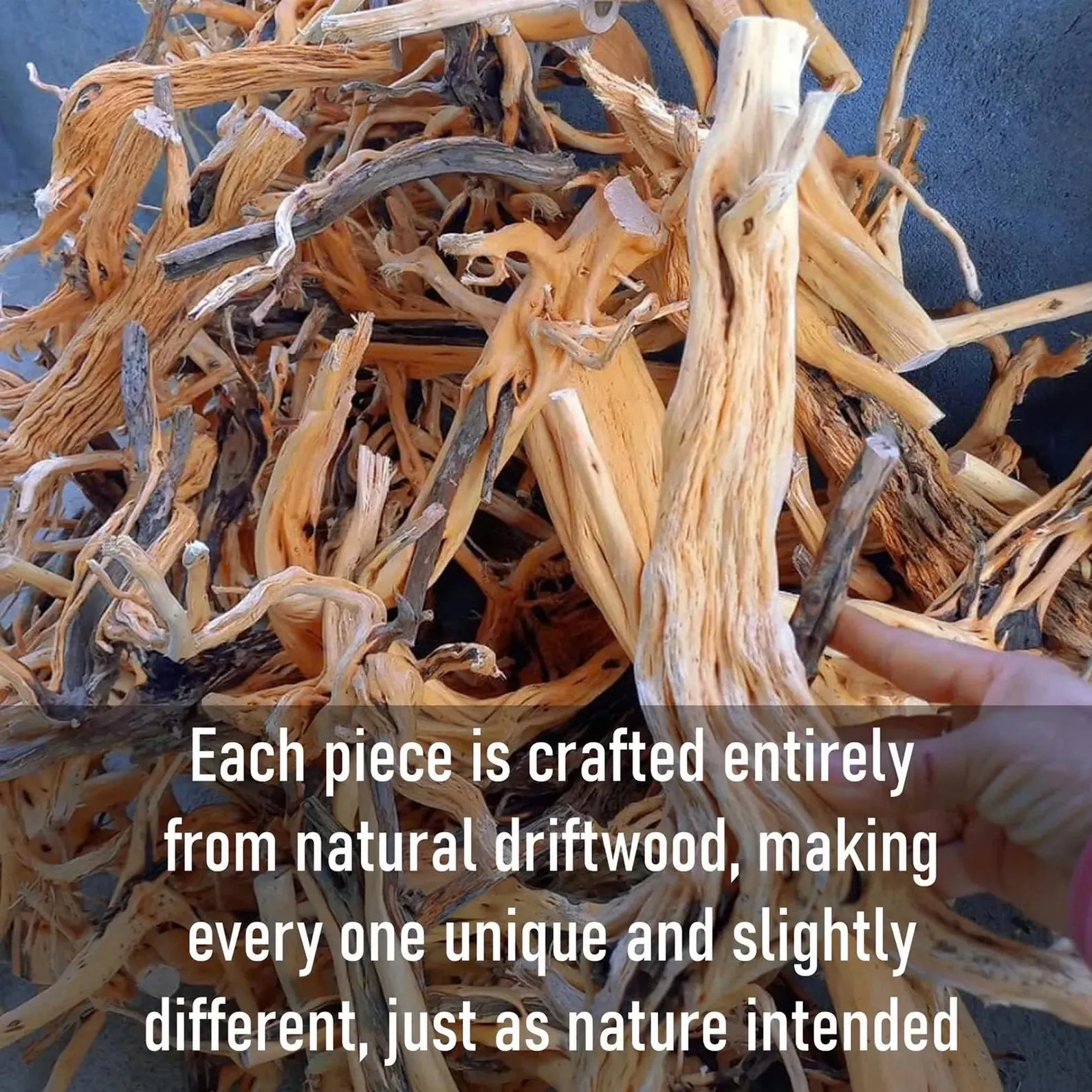 Driftwood floating shelf tree branch wall mount solid wood bookshelf art rustic decor handmade furniture - Image 8