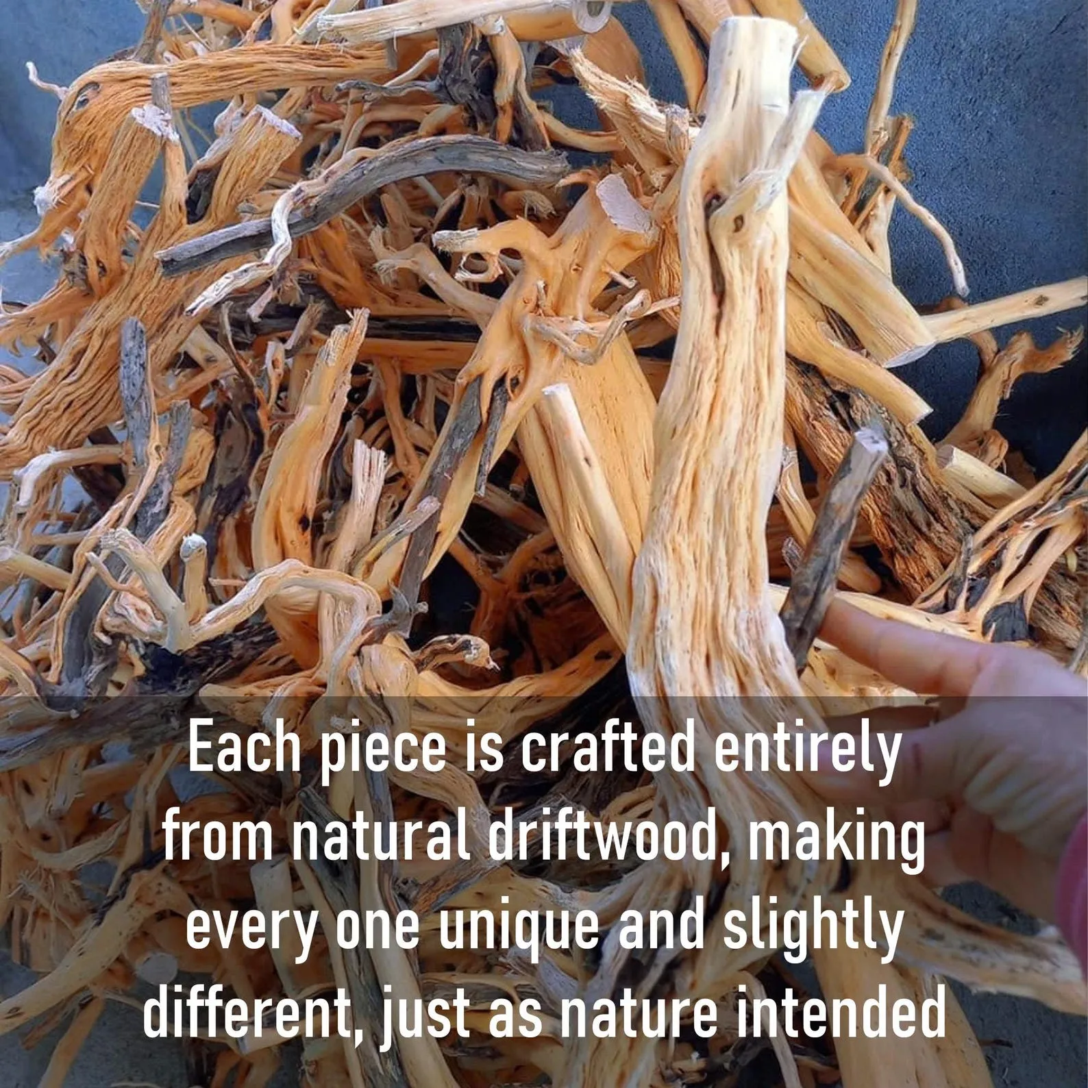 Natural driftwood shelf solidwood bookshelf art decor tree book shelves wall mount handmade furniture - Image 2