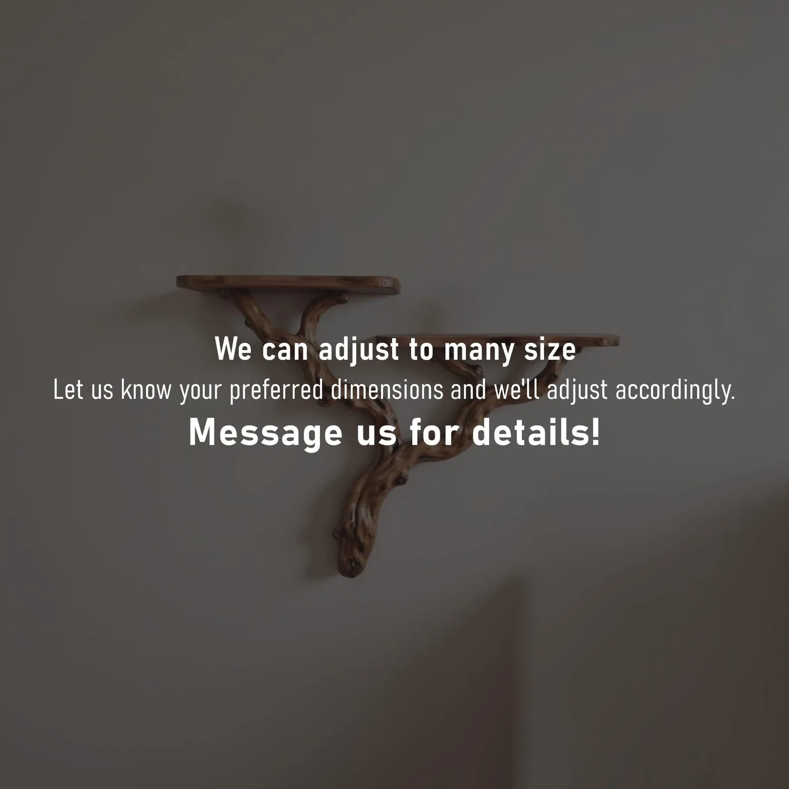 Natural driftwood shelf solidwood bookshelf art decor tree book shelves wall mount handmade furniture - Image 8