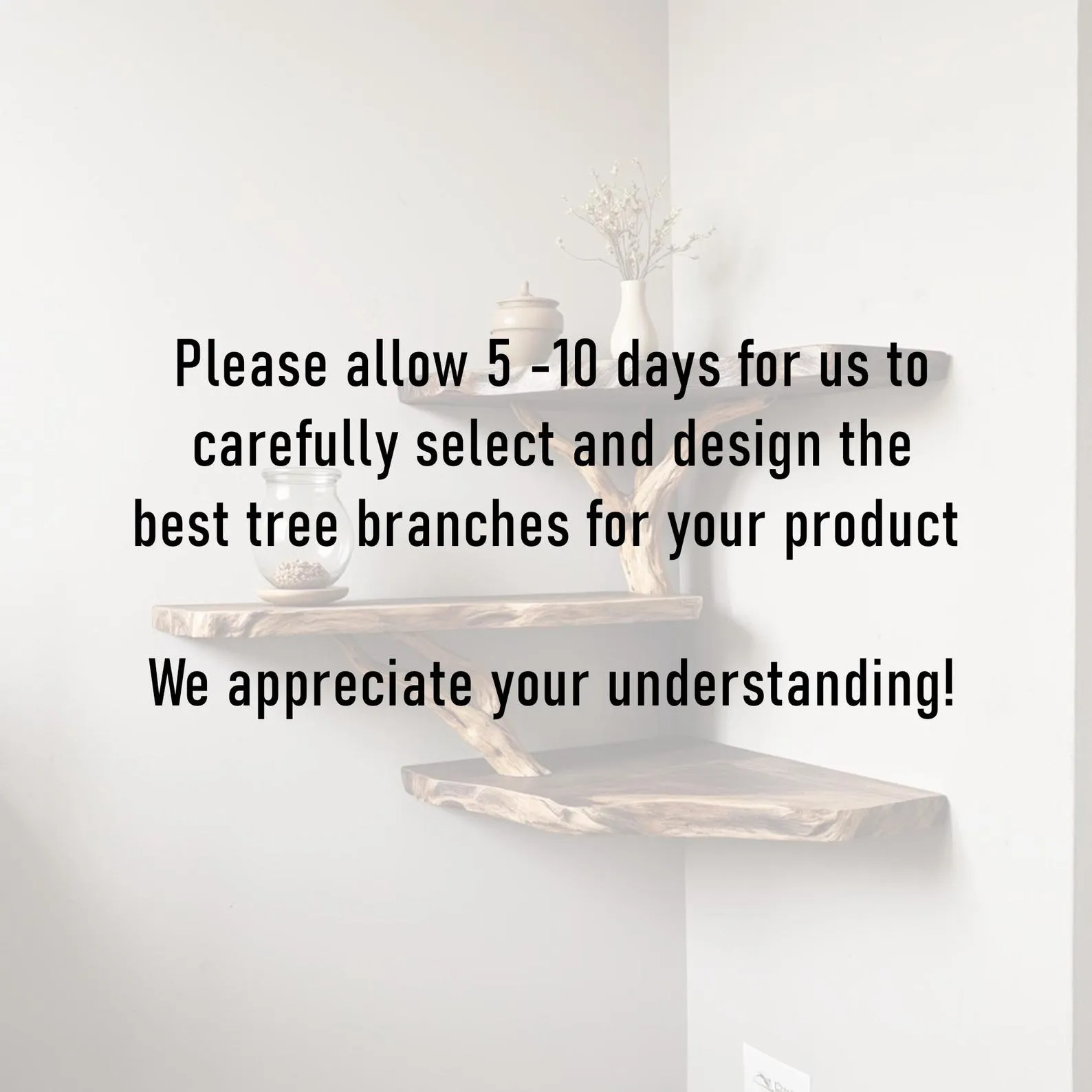 Driftwood corner wall shelf natural solidwood bookshelf art unique floating shelves wall mount handmade furniture decor - Image 10