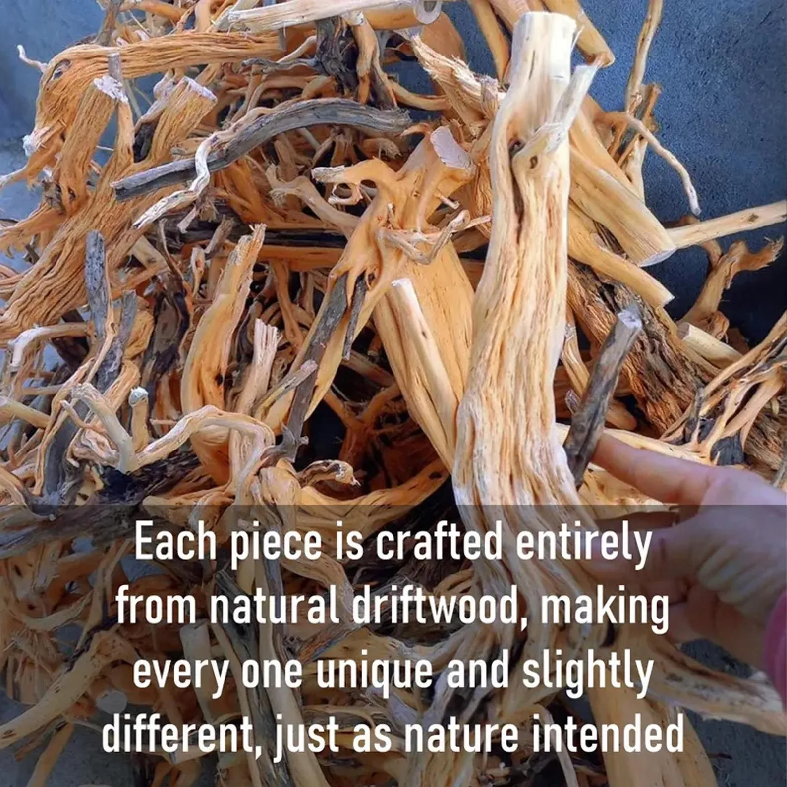 Floating book shelf driftwood branch on wall fake flowers live edge shelves decor for home - Image 4