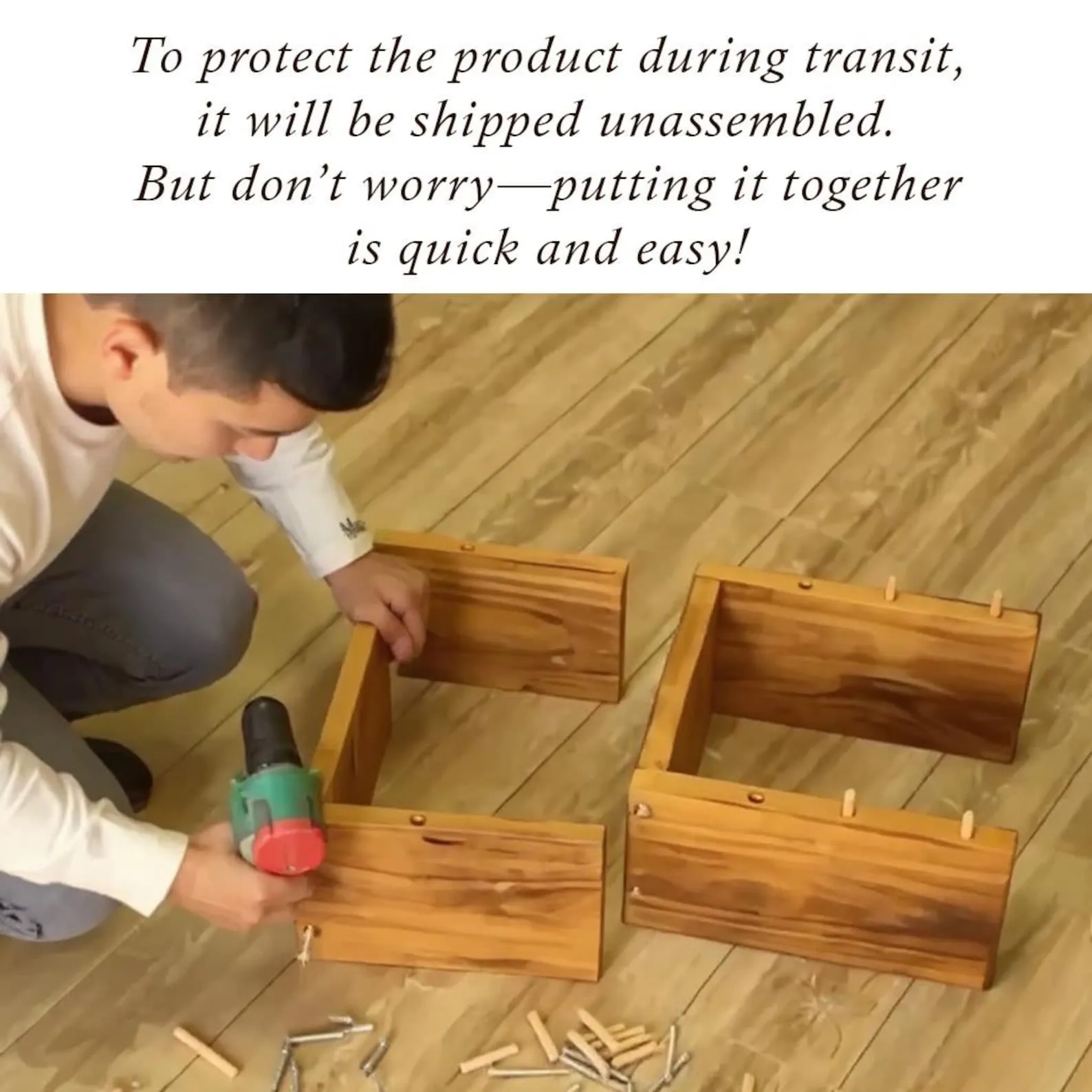 Solid Wood Floating Corner Shelf: Wall Mount Plant Stand - Image 7