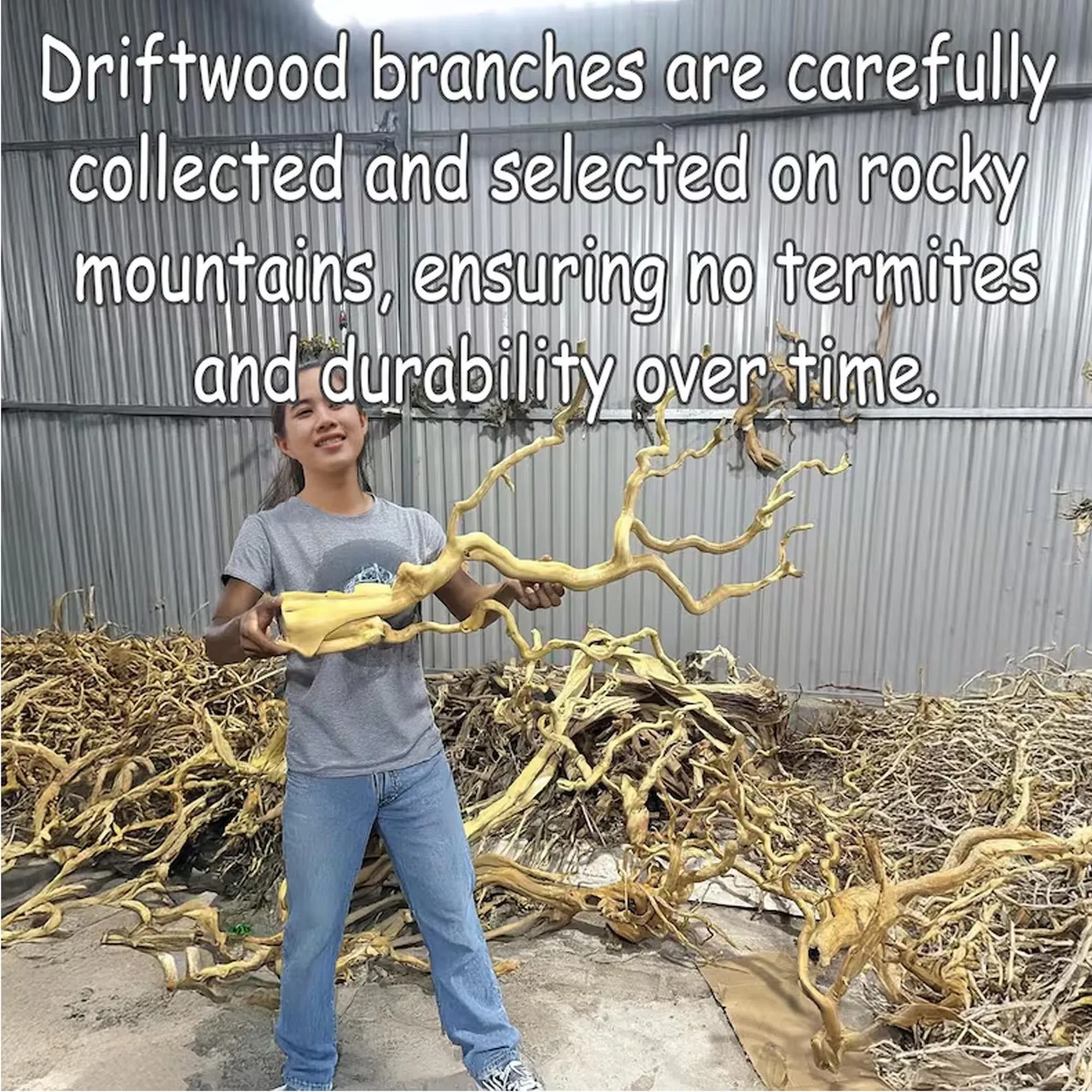 Tree branch book shelf decor wall mount bookshelf live edge wood floating bookshelves - Image 4