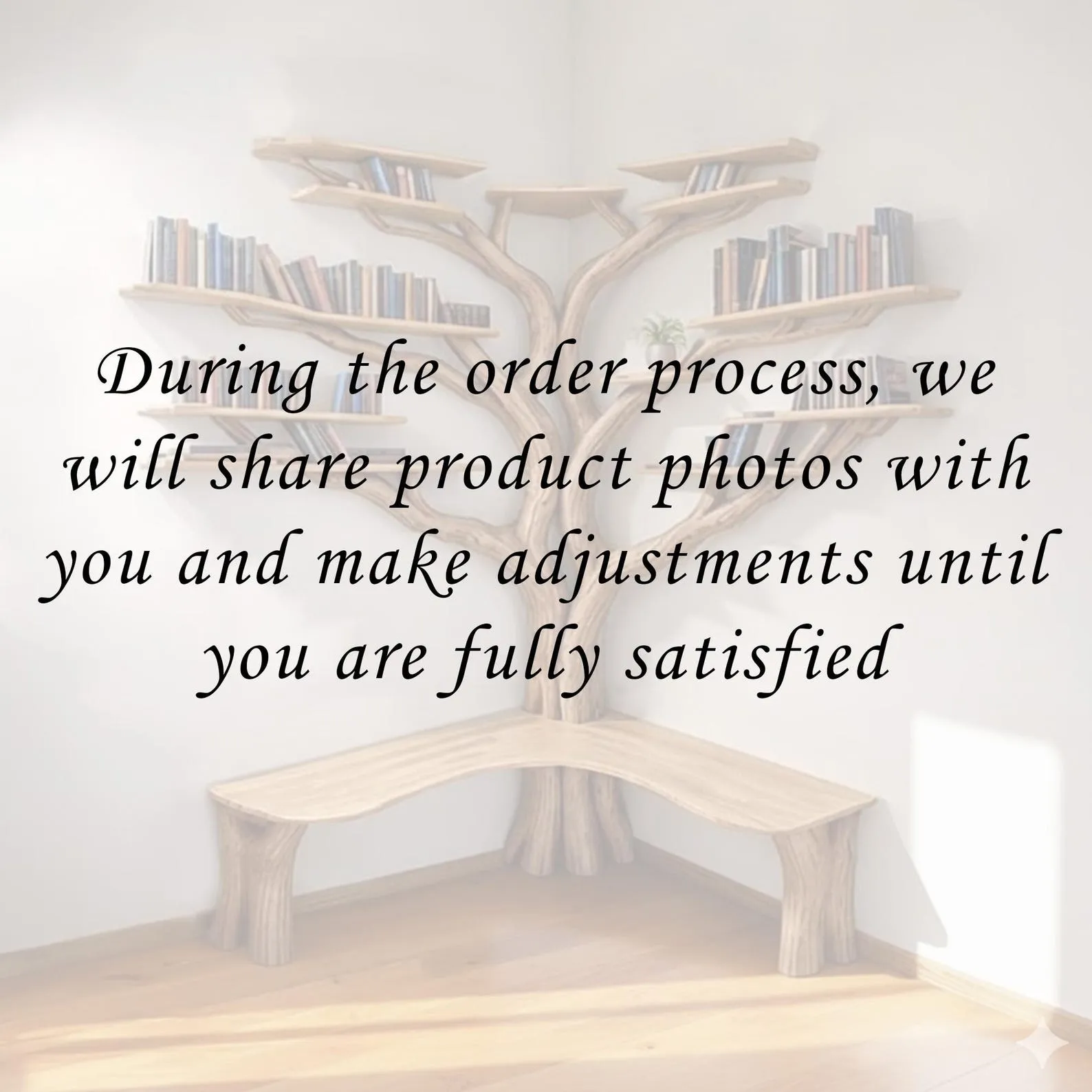 Floor bookshelf corner tree branch book shelf solid wood floating shelves on wall bookcase decoration - Image 8