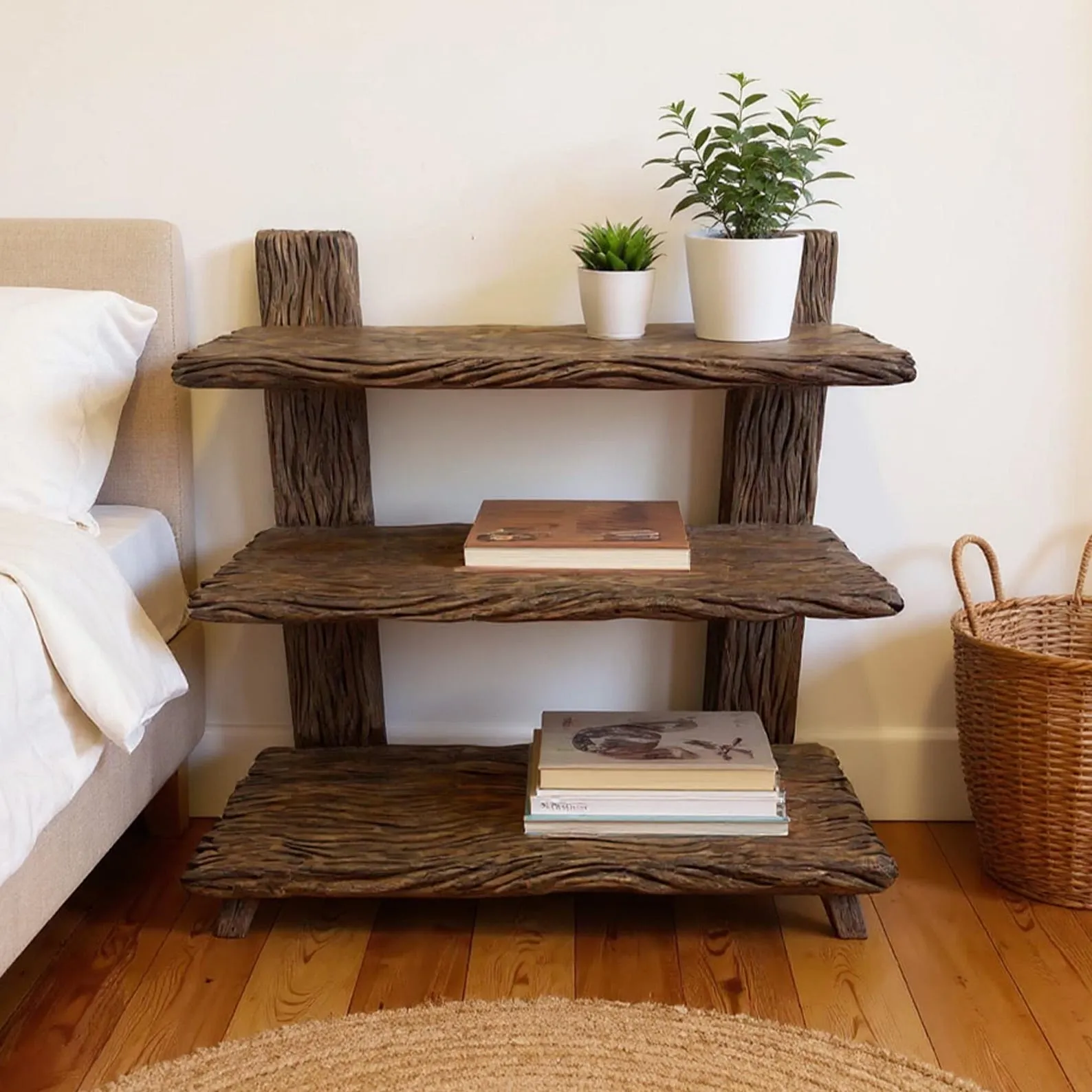 Handmade Reclaimed Wood Bookshelf: Rustic Modern Bookcase - Image 2