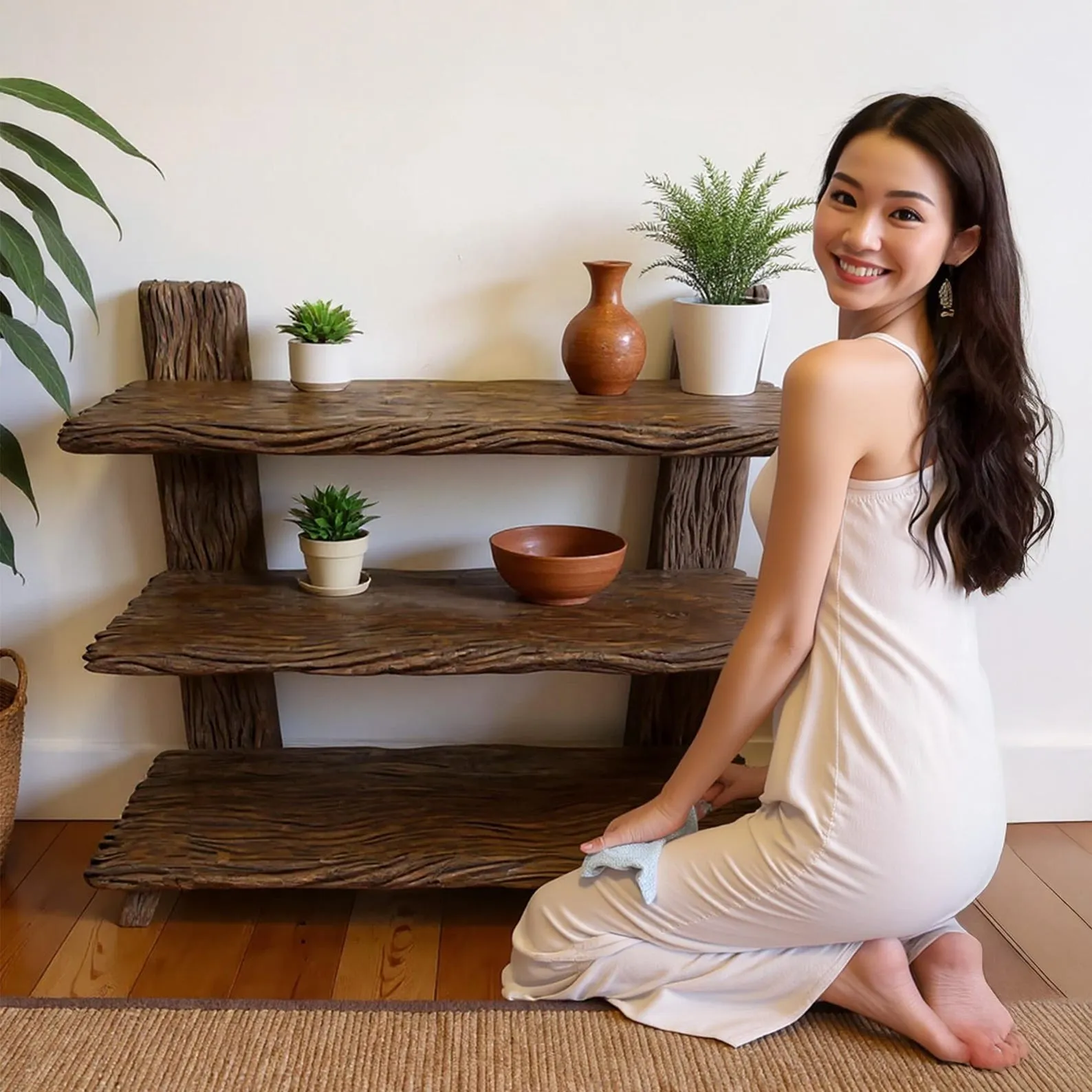 Handmade Reclaimed Wood Bookshelf: Rustic Modern Bookcase - Image 5