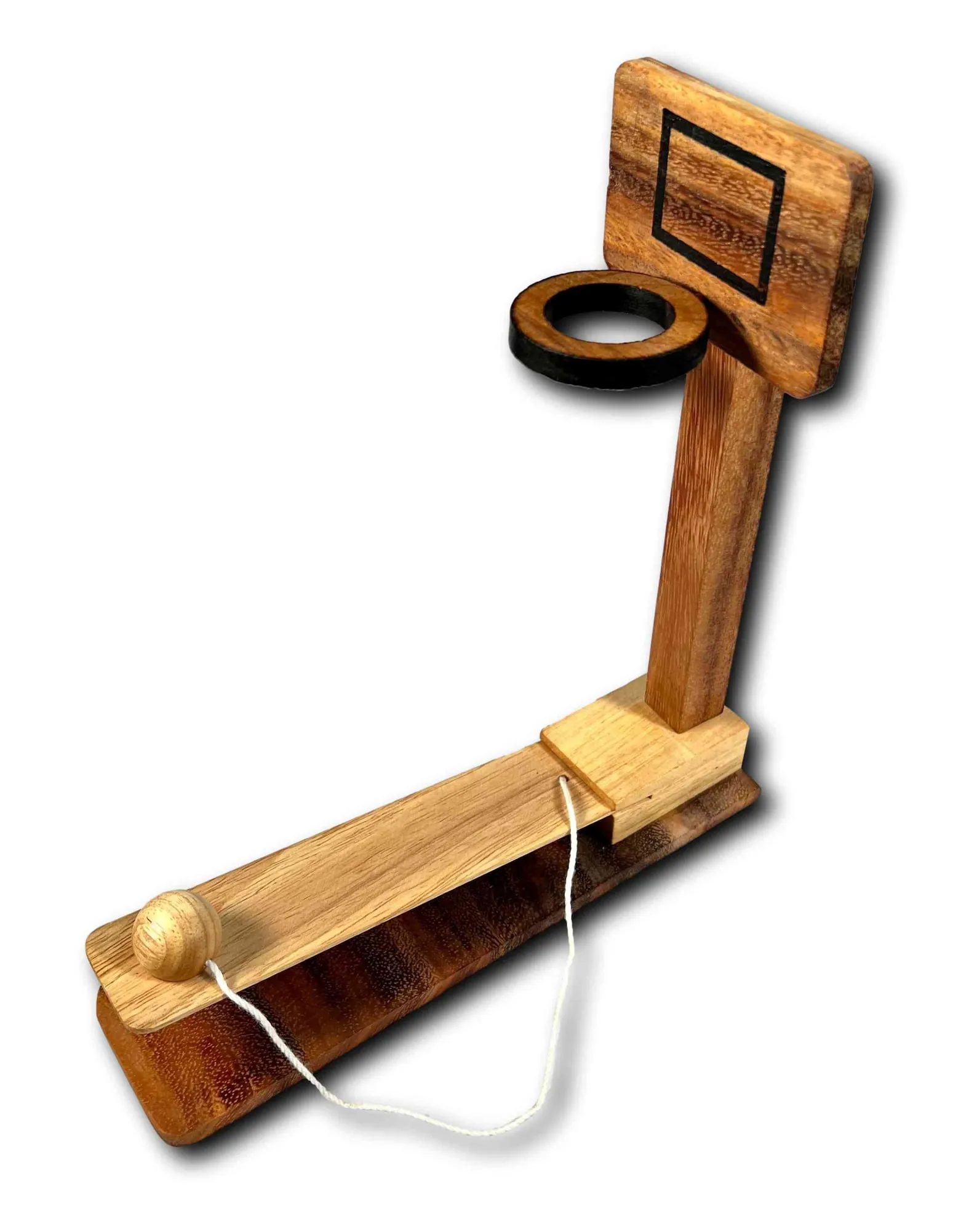 Basketball Toss Game, Wooden Bar Game, Basketball Game, Tabletop Game, Desk Game, Table Top Game, Unique Game, Outdoor Game, Backyard Game - Image 2