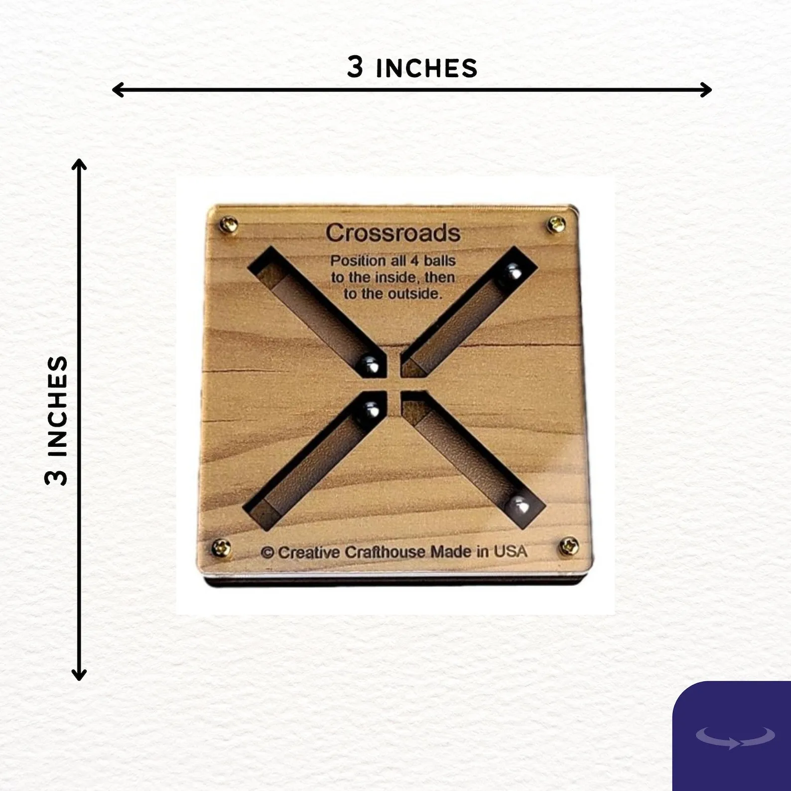 Crossroads Puzzle, Wooden Brain Teaser, Puzzle Coffee Table Game, Yard Game, Wooden Patio Game, Outside Game, Garden Puzzle, Crossroads Gift - Image 3