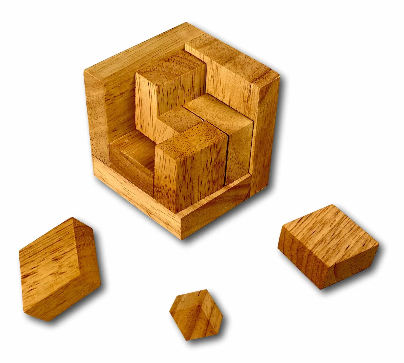 4D Illusion Puzzle, Mind Bending Wooden Desk Puzzle, Optical Illusion Puzzle, 4th Dimension Puzzle, Table Puzzle, Visual Illusion Puzzle - Image 2