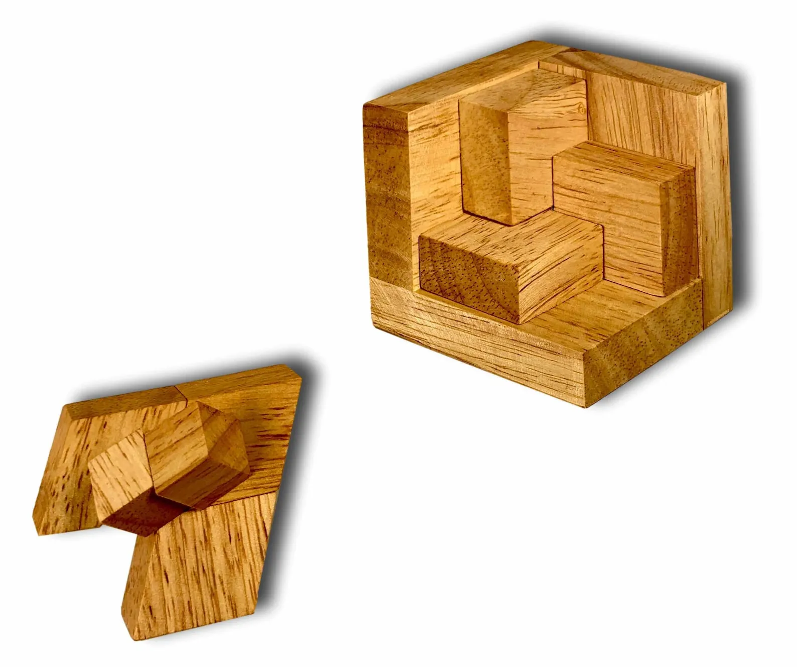 4D Illusion Puzzle, Mind Bending Wooden Desk Puzzle, Optical Illusion Puzzle, 4th Dimension Puzzle, Table Puzzle, Visual Illusion Puzzle - Image 4