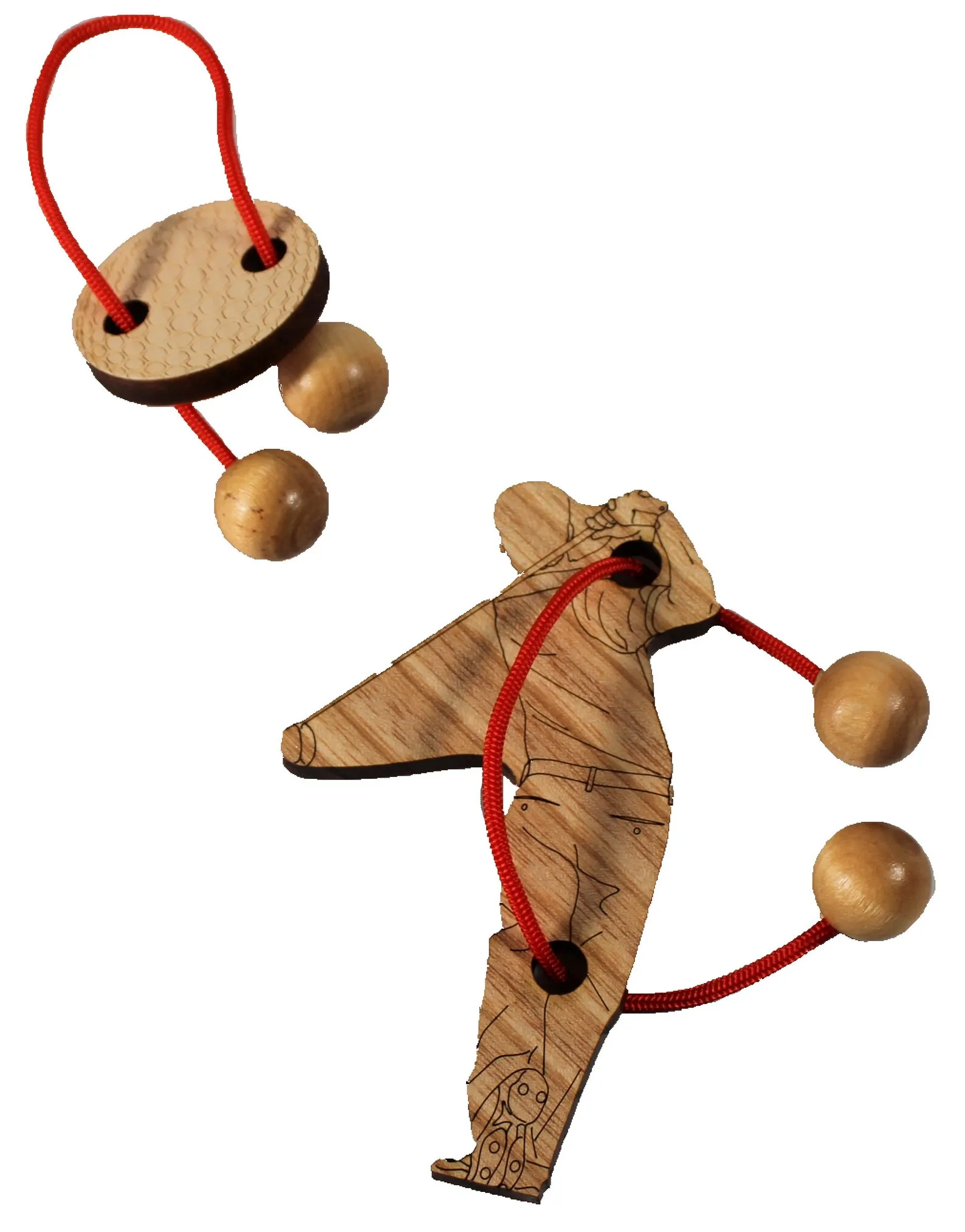 Golf Driver Puzzle, Brain Teaser, Disentanglement Puzzle, Wire Puzzle, String Puzzle, Wooden Detangle Puzzle, Educational Games And Puzzle - Image 2