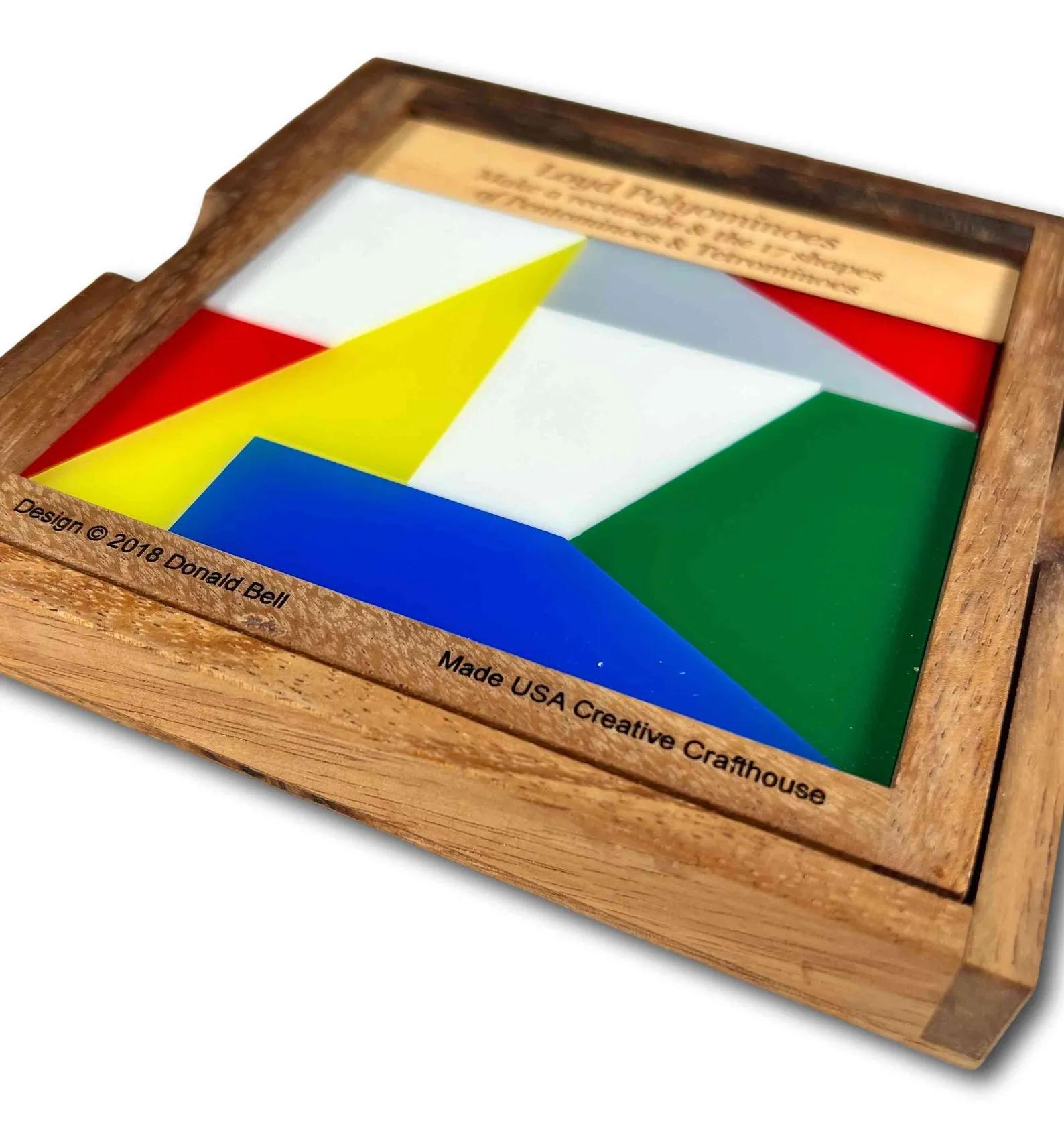 Loyd Polyominoes Brain Teaser ? 2018 Puzzle Design - Eight Pieces Make the Rectangle Plus 17 Shapes - Image 4