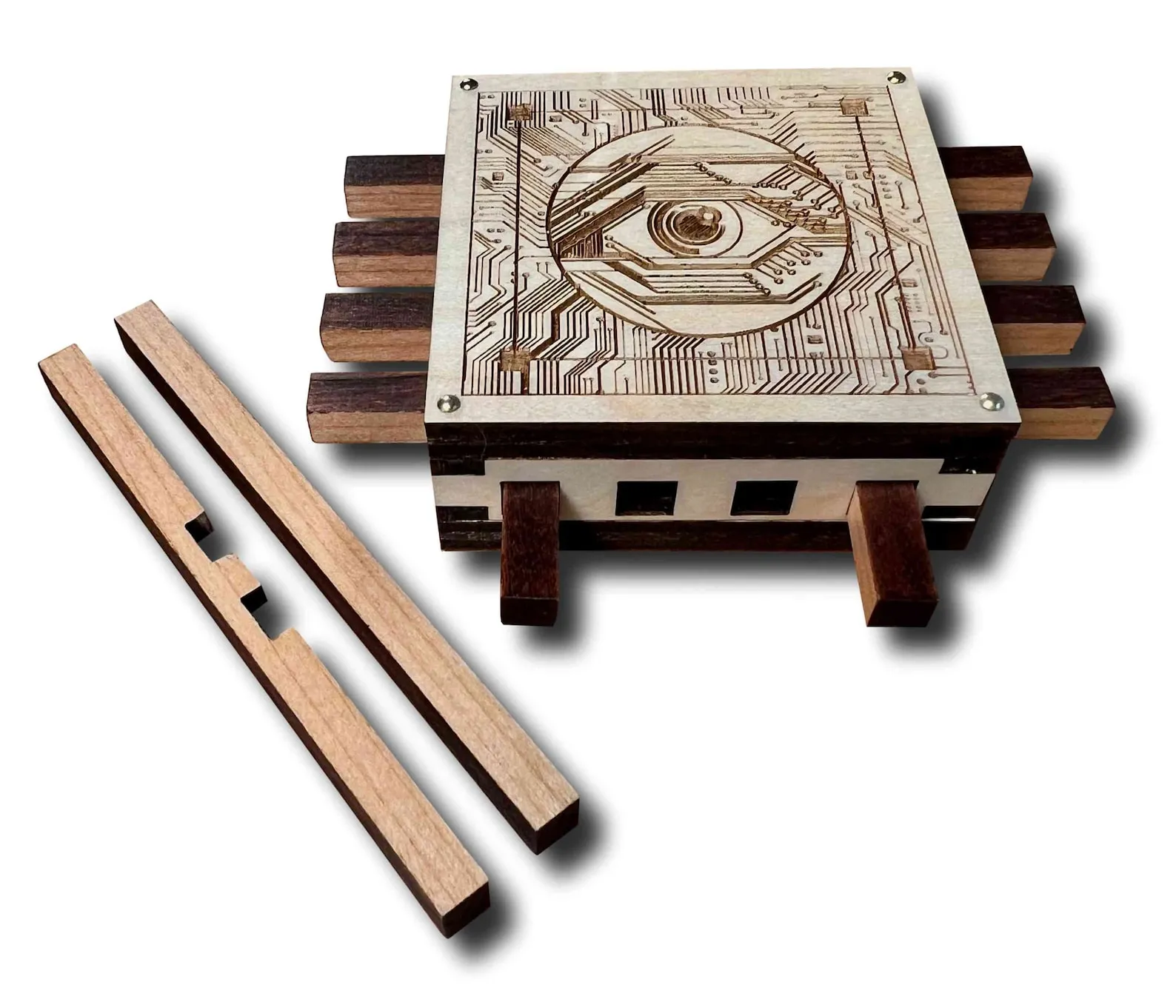 Computer Chip Premium Wood Puzzle - Can you reprogram this one??