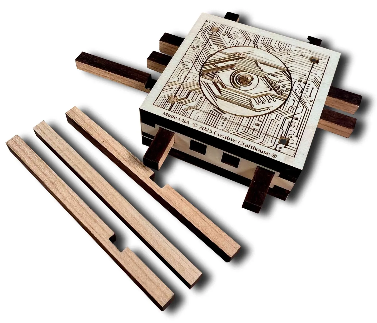 Computer Chip Premium Wood Puzzle - Can you reprogram this one?? - Image 2