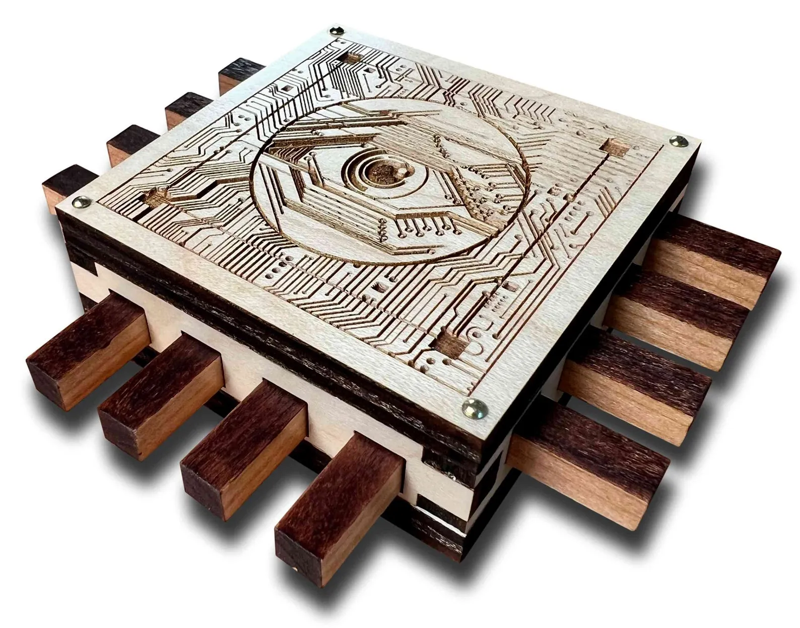 Computer Chip Premium Wood Puzzle - Can you reprogram this one?? - Image 4