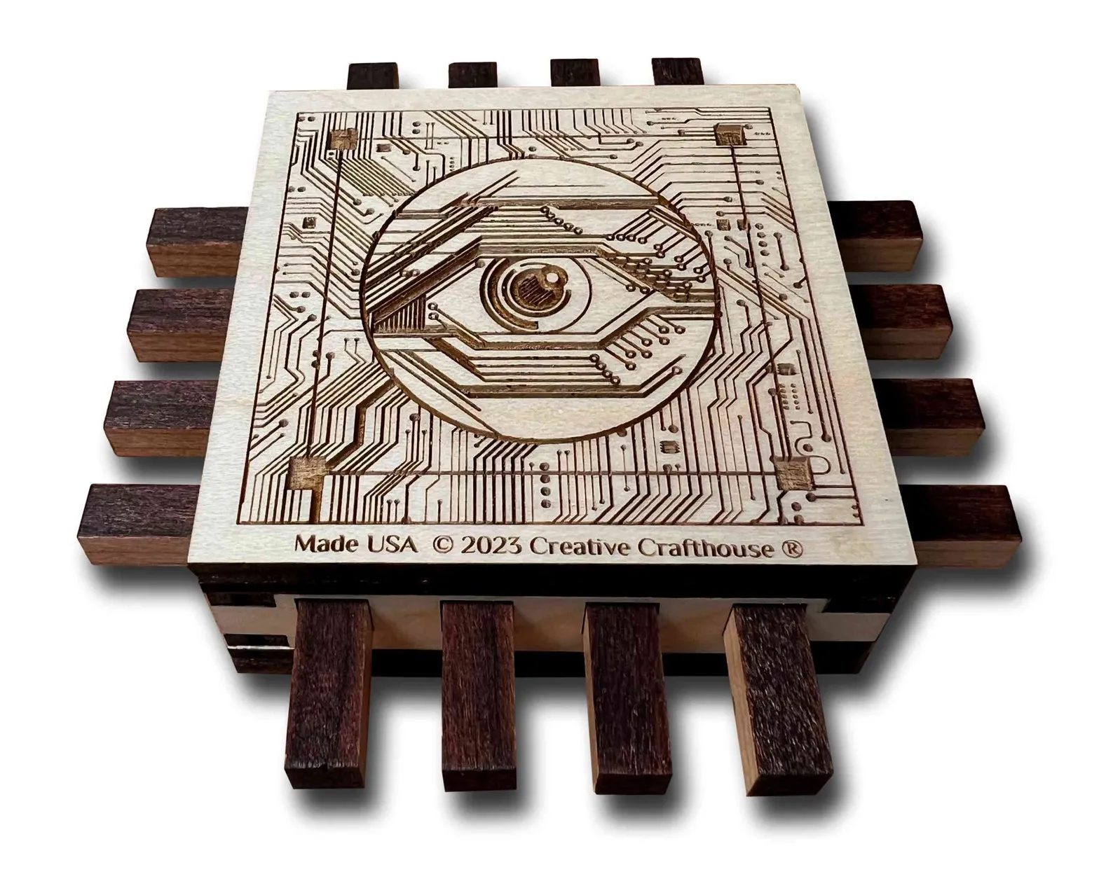 Computer Chip Premium Wood Puzzle - Can you reprogram this one?? - Image 5