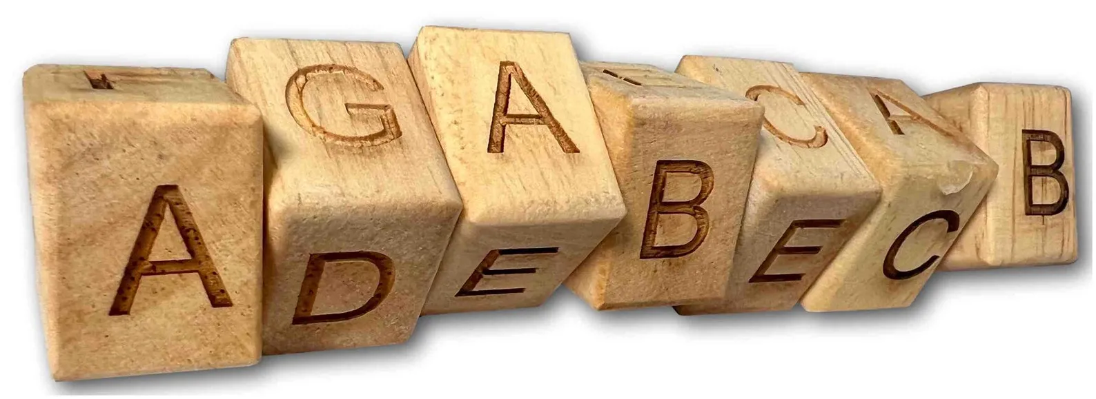 Alpha Snake G-7 Wood Brain Teaser Puzzle - Arrange the blocks so that no letters repeated on each side - Image 3